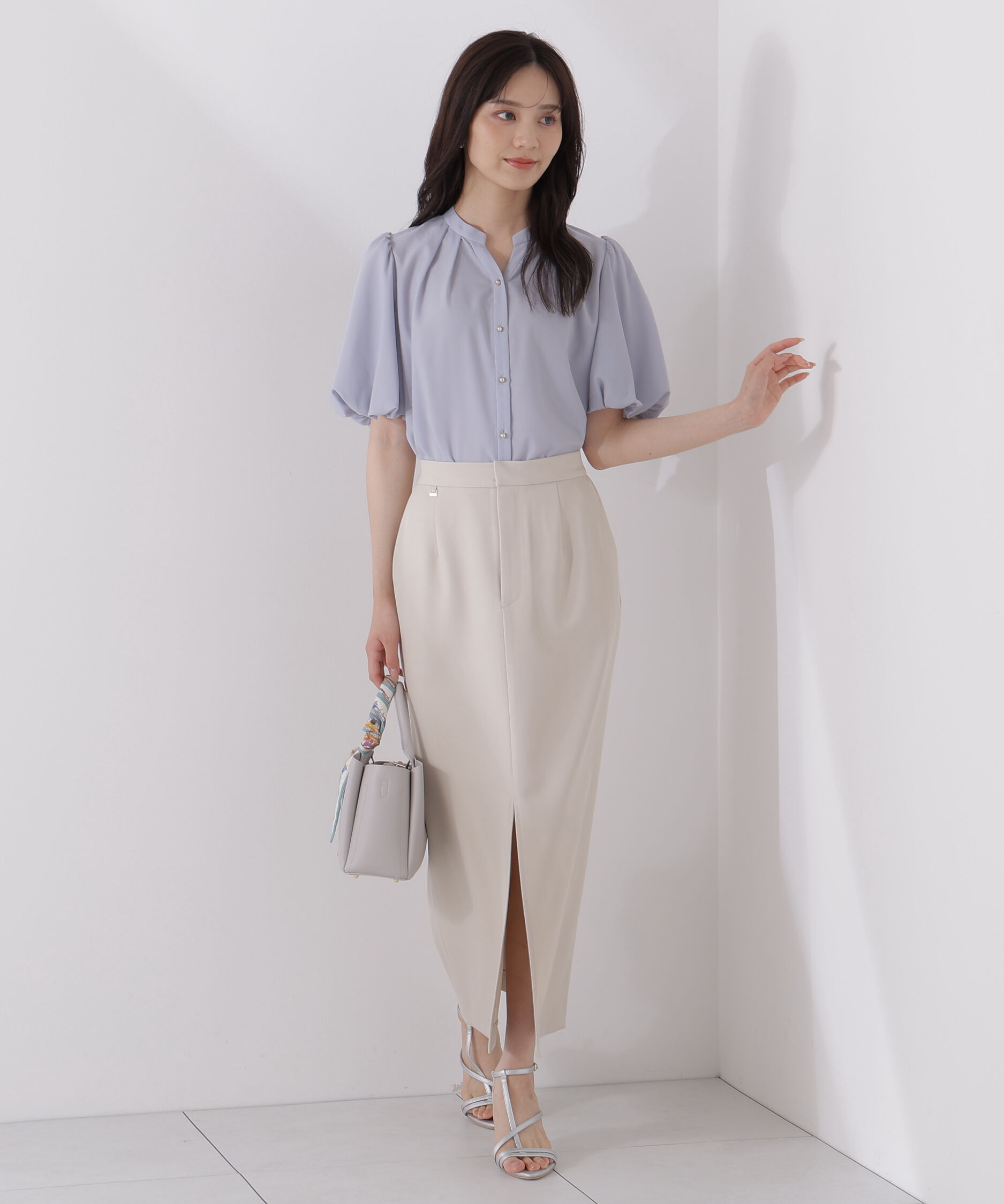 PROPORTION BODY DRESSING「＜ウォッシャブル＞バルーンタックブラウス」|シャツ・ブラウス|