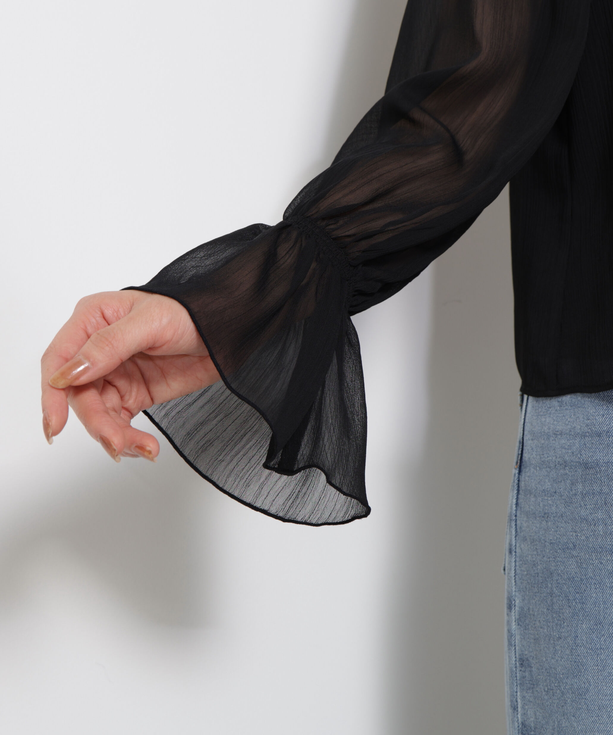 PROPORTION BODY DRESSING「レースフリル楊柳ブラウス」|シャツ・ブラウス|