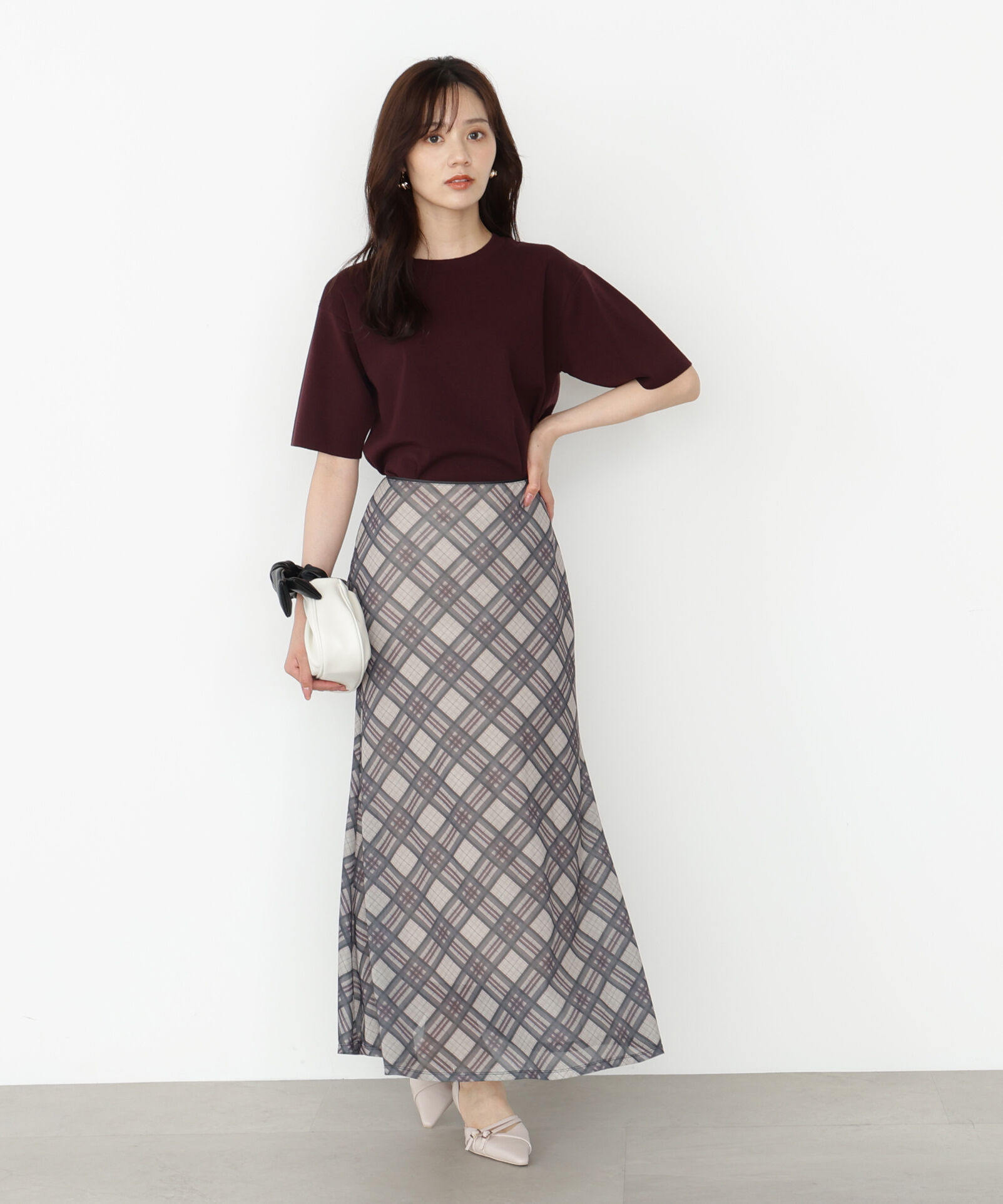 PROPORTION BODY DRESSING「＜ハンドウォッシャブル＞ハーフスリーブニットプルオーバー」|ニット・セーター|