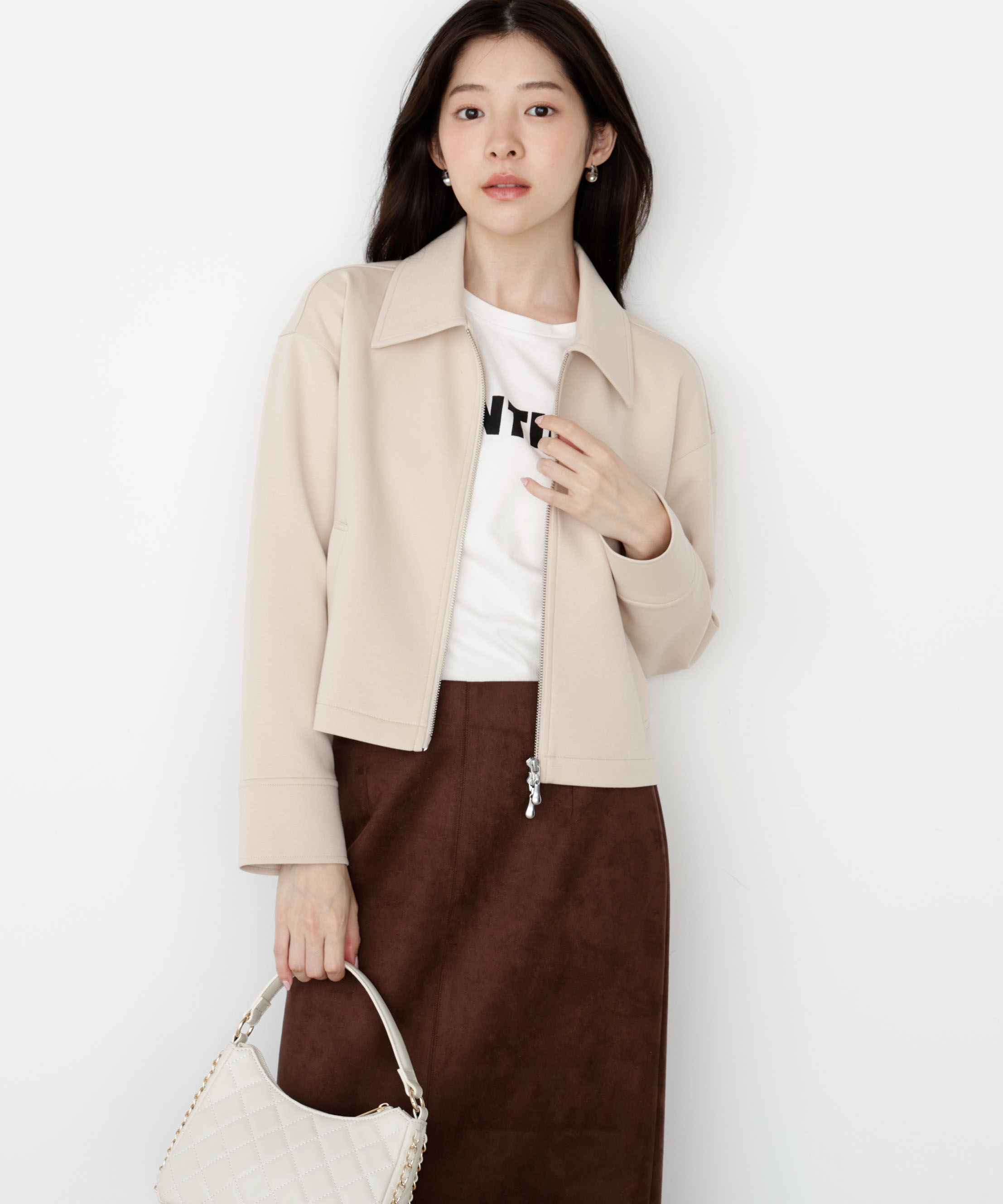 PROPORTION BODY DRESSING「ダンボールフェイクスエードミディスカート」|スカート|