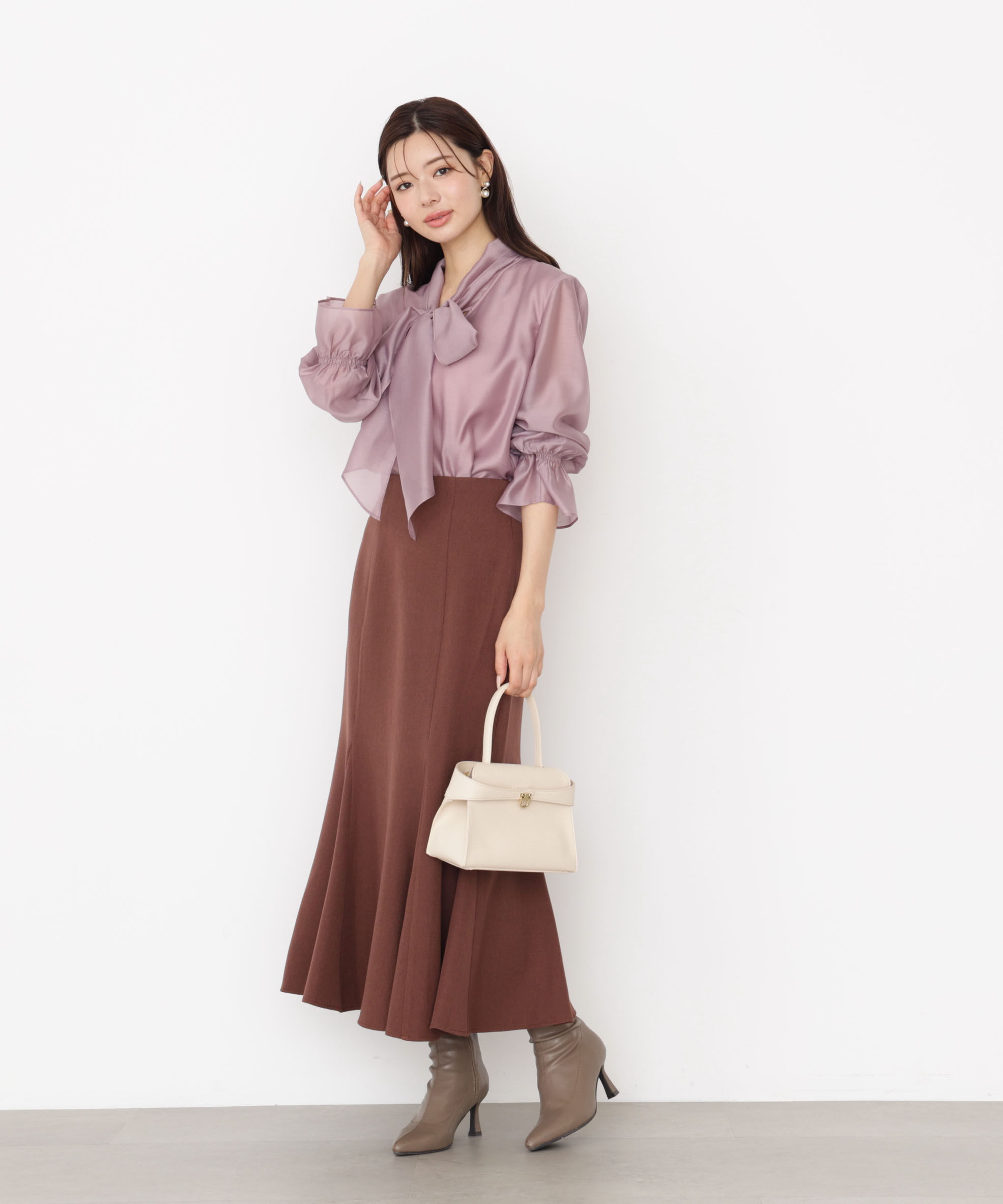 PROPORTION BODY DRESSING「＜ウォッシャブル＞ハイウエストマーメイドスカート 25AW」|スカート|