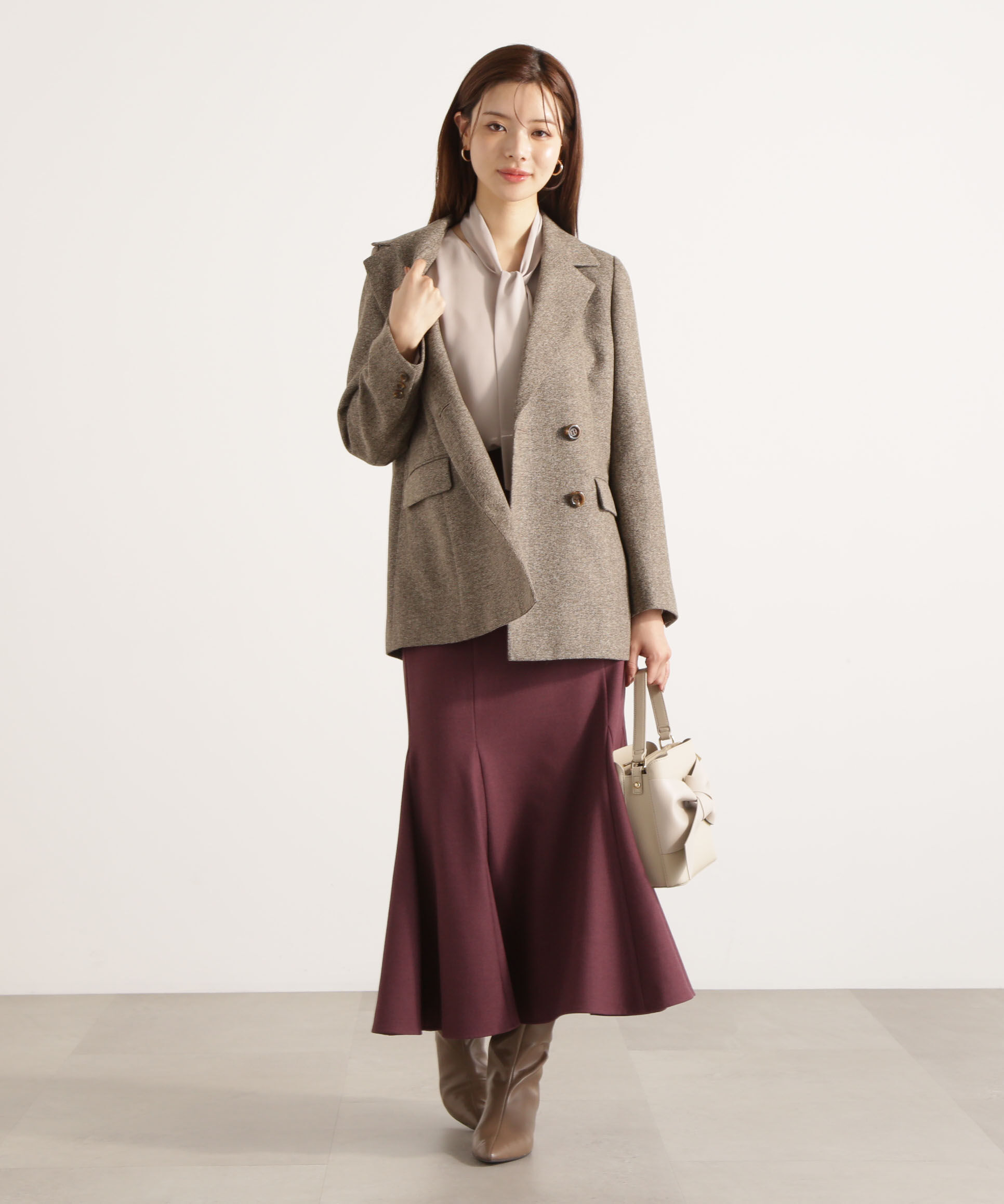 PROPORTION BODY DRESSING「＜ウォッシャブル＞ハイウエストマーメイドスカート 25AW」|スカート|