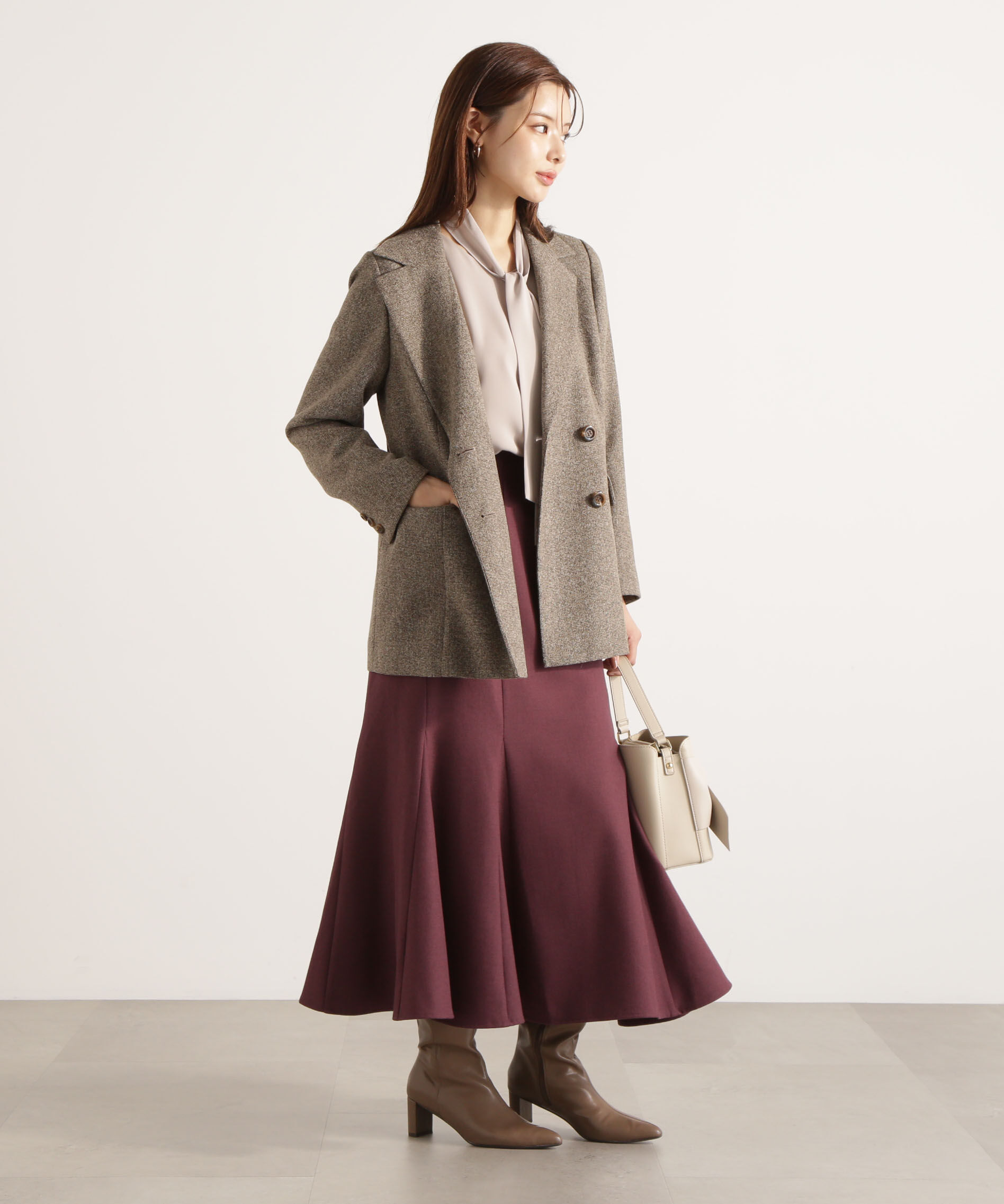 PROPORTION BODY DRESSING「＜ウォッシャブル＞ハイウエストマーメイドスカート 25AW」|スカート|