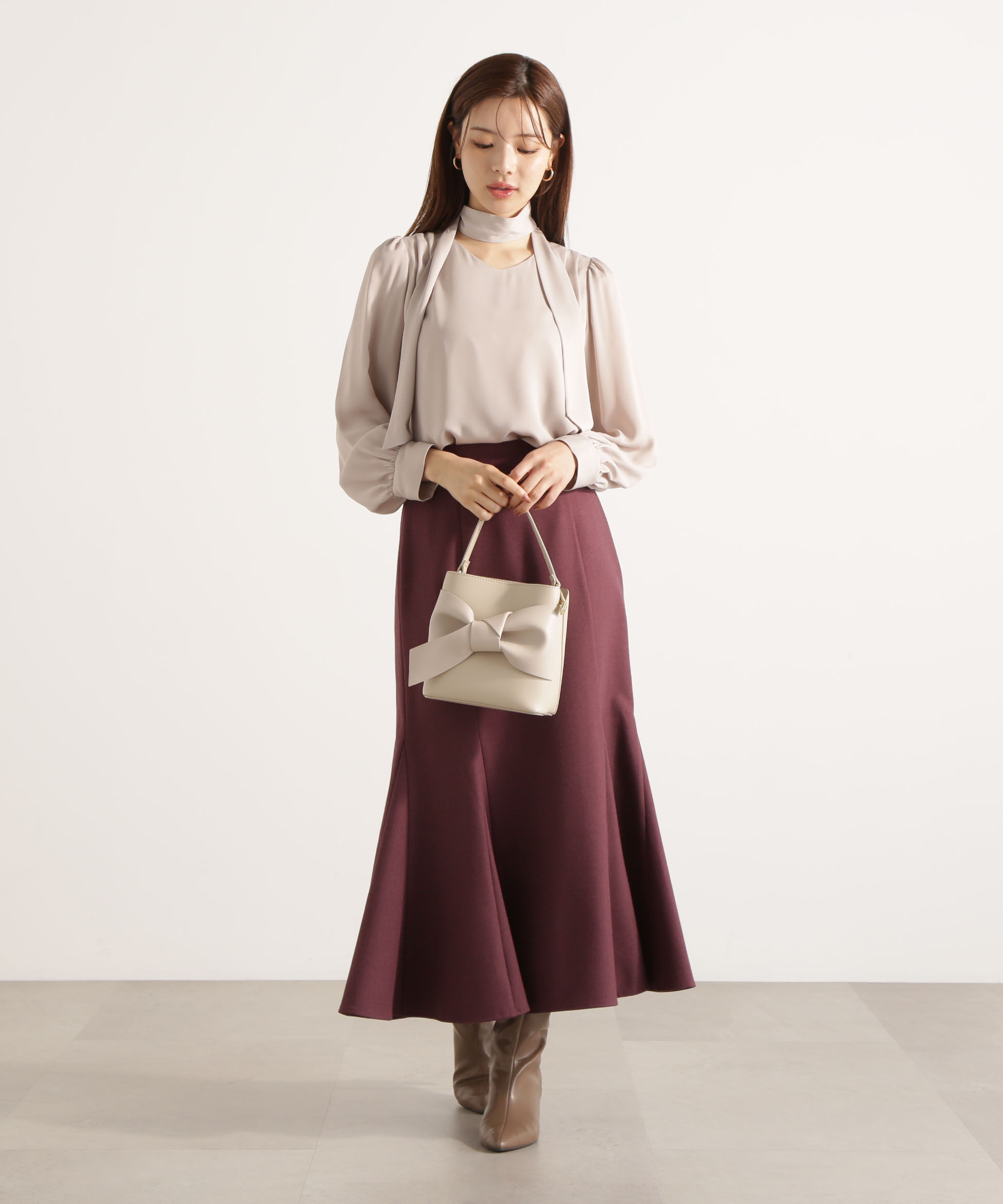 PROPORTION BODY DRESSING「＜ウォッシャブル＞ハイウエストマーメイドスカート 25AW」|スカート|