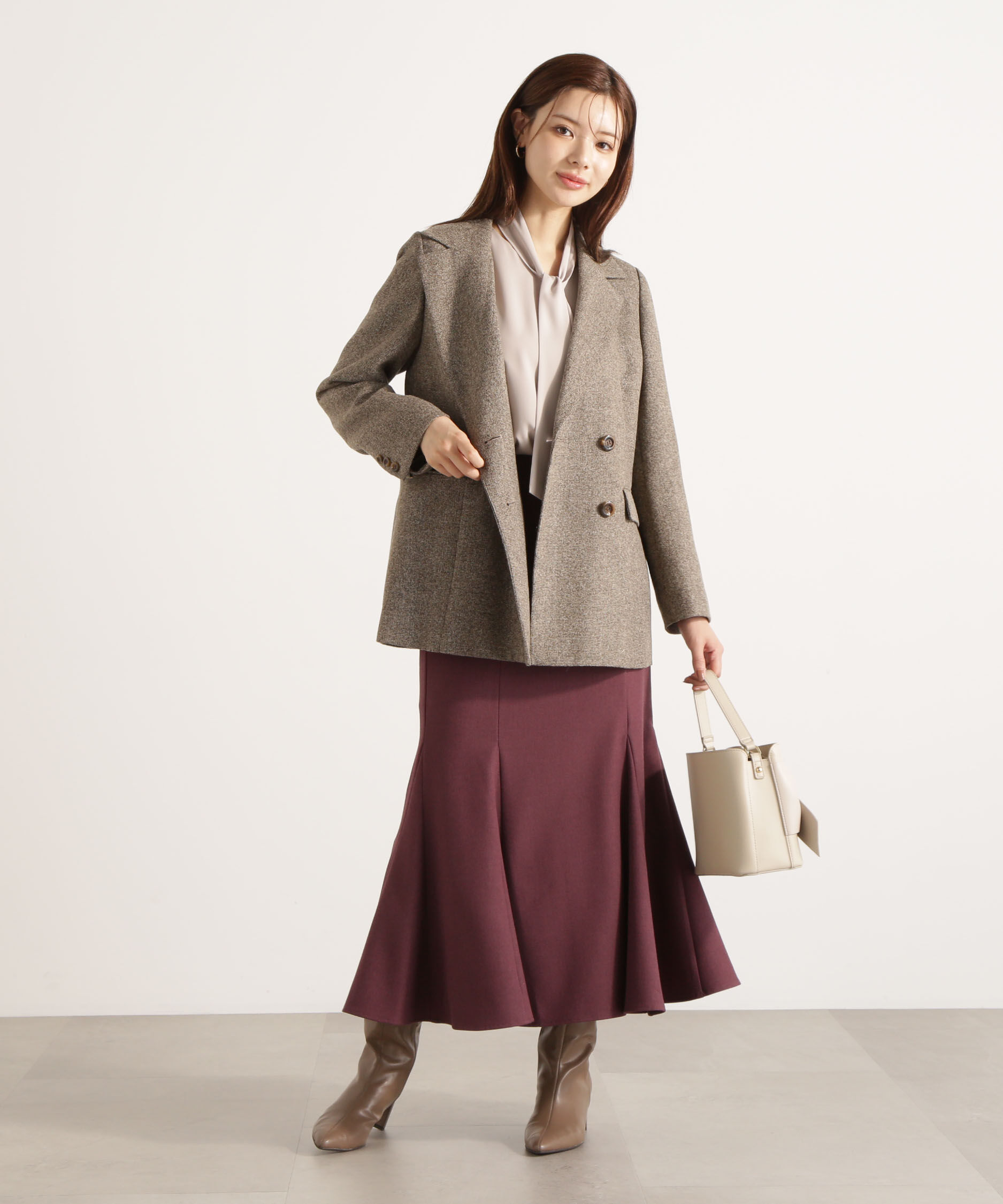 PROPORTION BODY DRESSING「＜ウォッシャブル＞ハイウエストマーメイドスカート 25AW」|スカート|