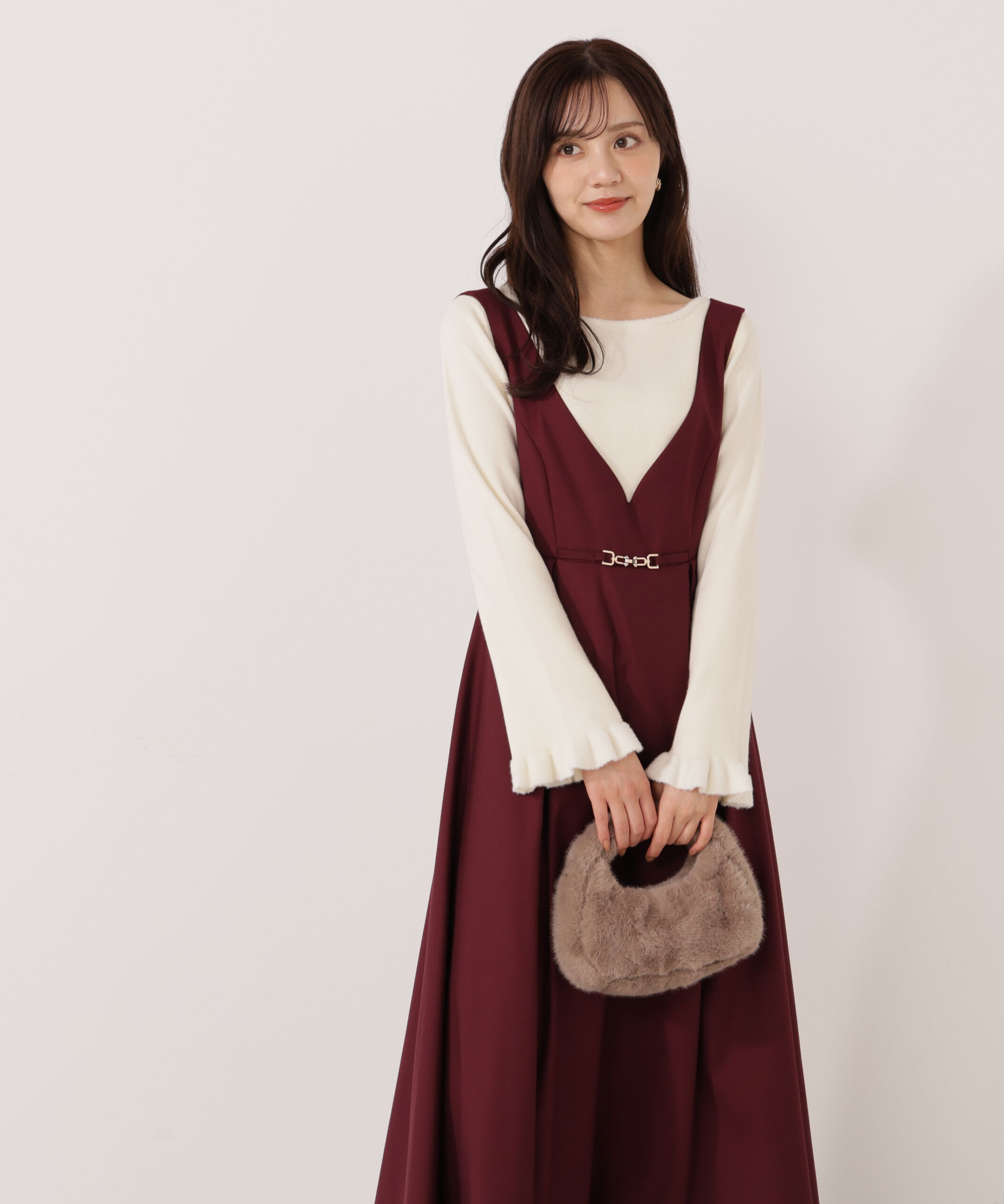 PROPORTION BODY DRESSING「タックフレアジャンスカ 25AW」|ワンピース|