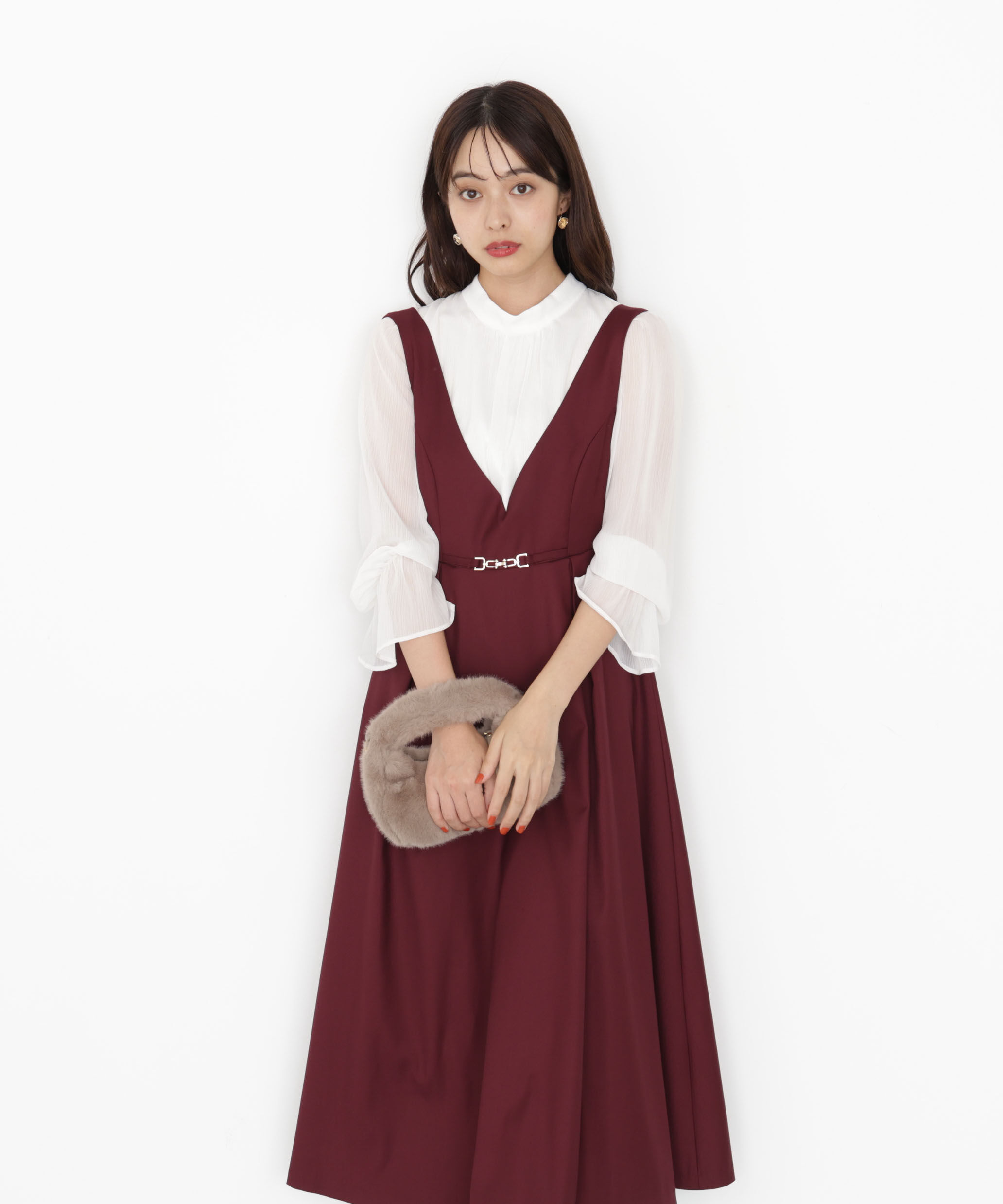 PROPORTION BODY DRESSING「タックフレアジャンスカ 25AW」|ワンピース|