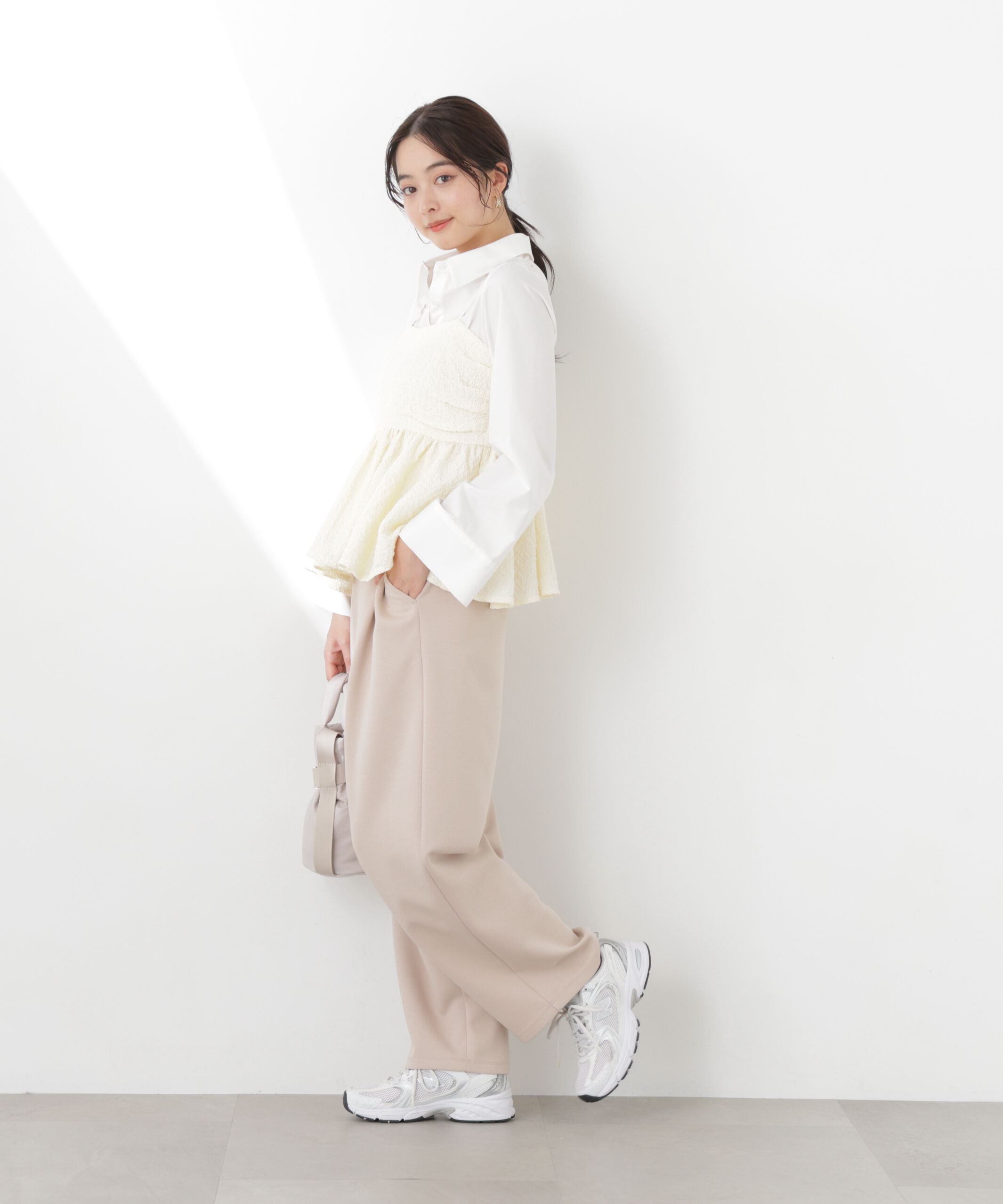 PROPORTION BODY DRESSING「〈a/mie〉カットイージータックパンツ　26SS」|その他|