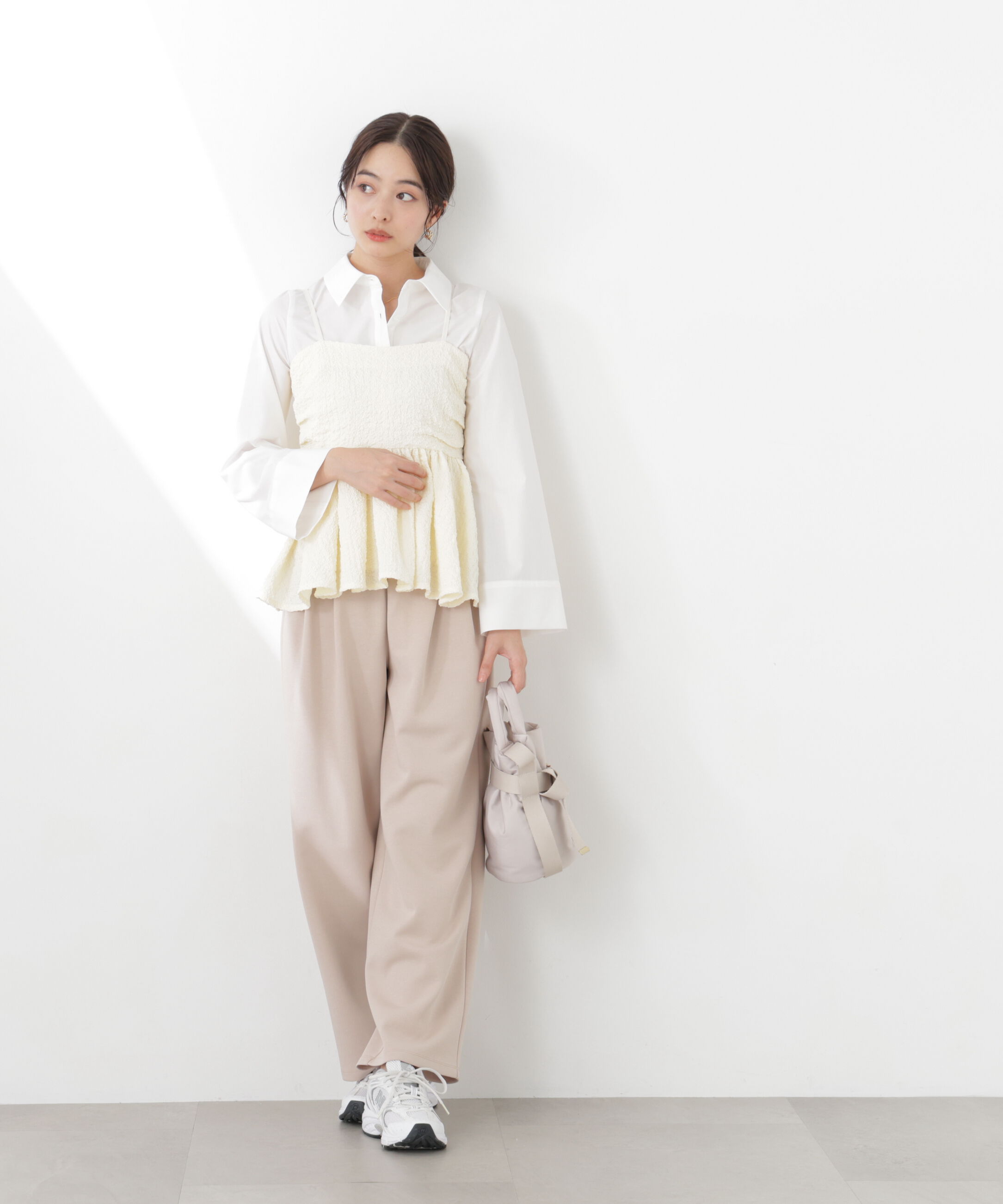 PROPORTION BODY DRESSING「〈a/mie〉カットイージータックパンツ　26SS」|その他|