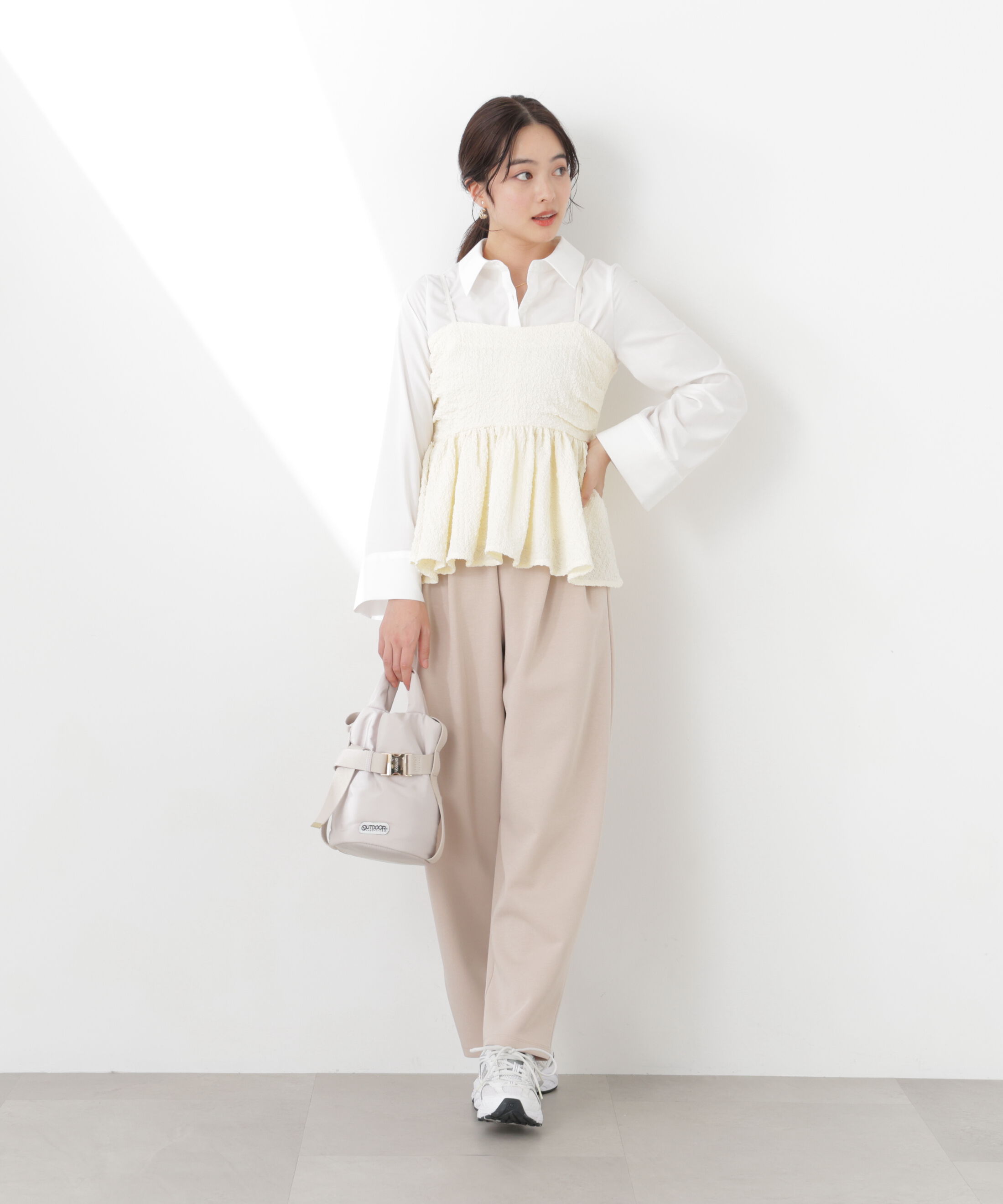 PROPORTION BODY DRESSING「〈a/mie〉カットイージータックパンツ　26SS」|その他|