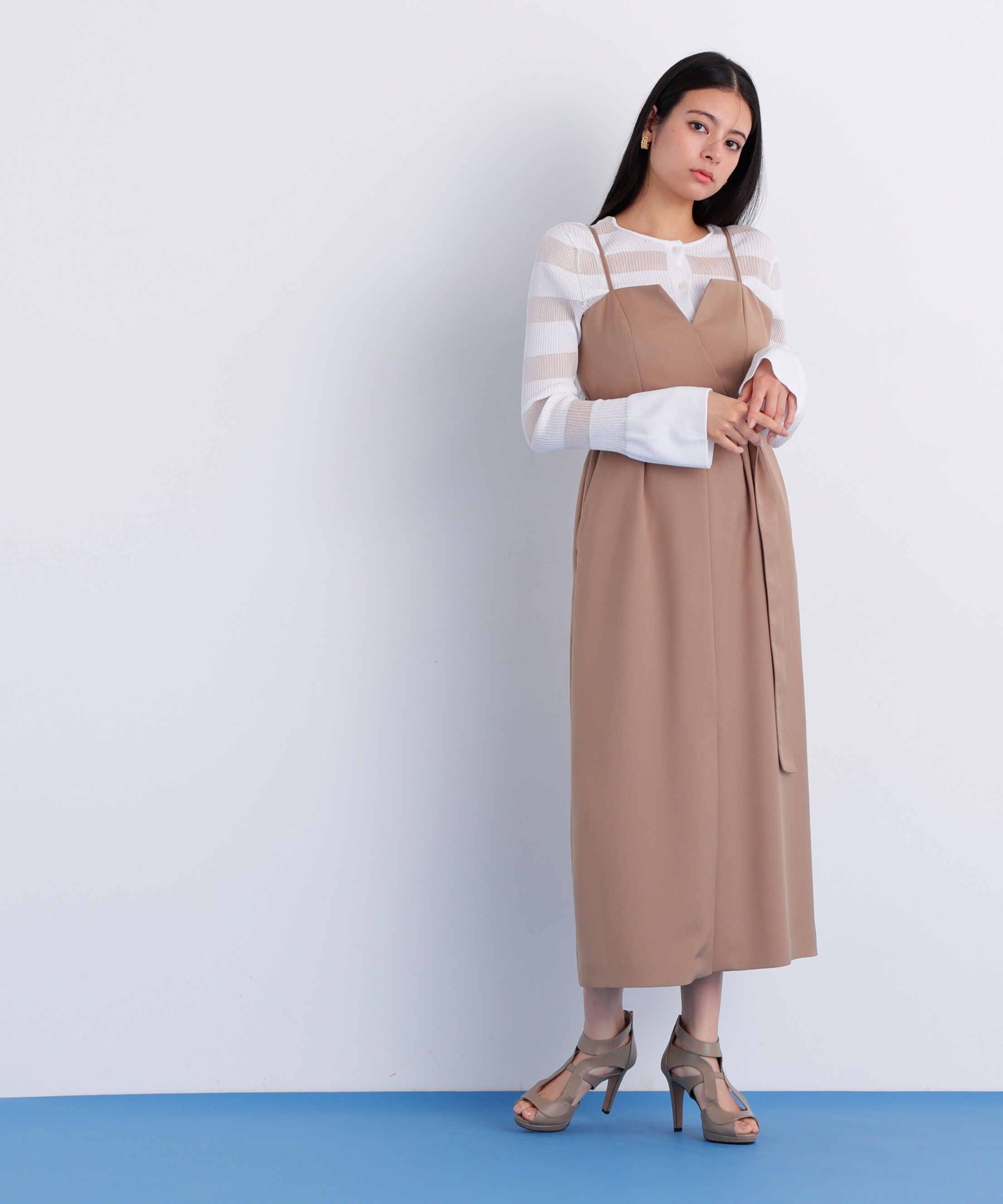  「ストラップジャンパースカート」|ワンピース|