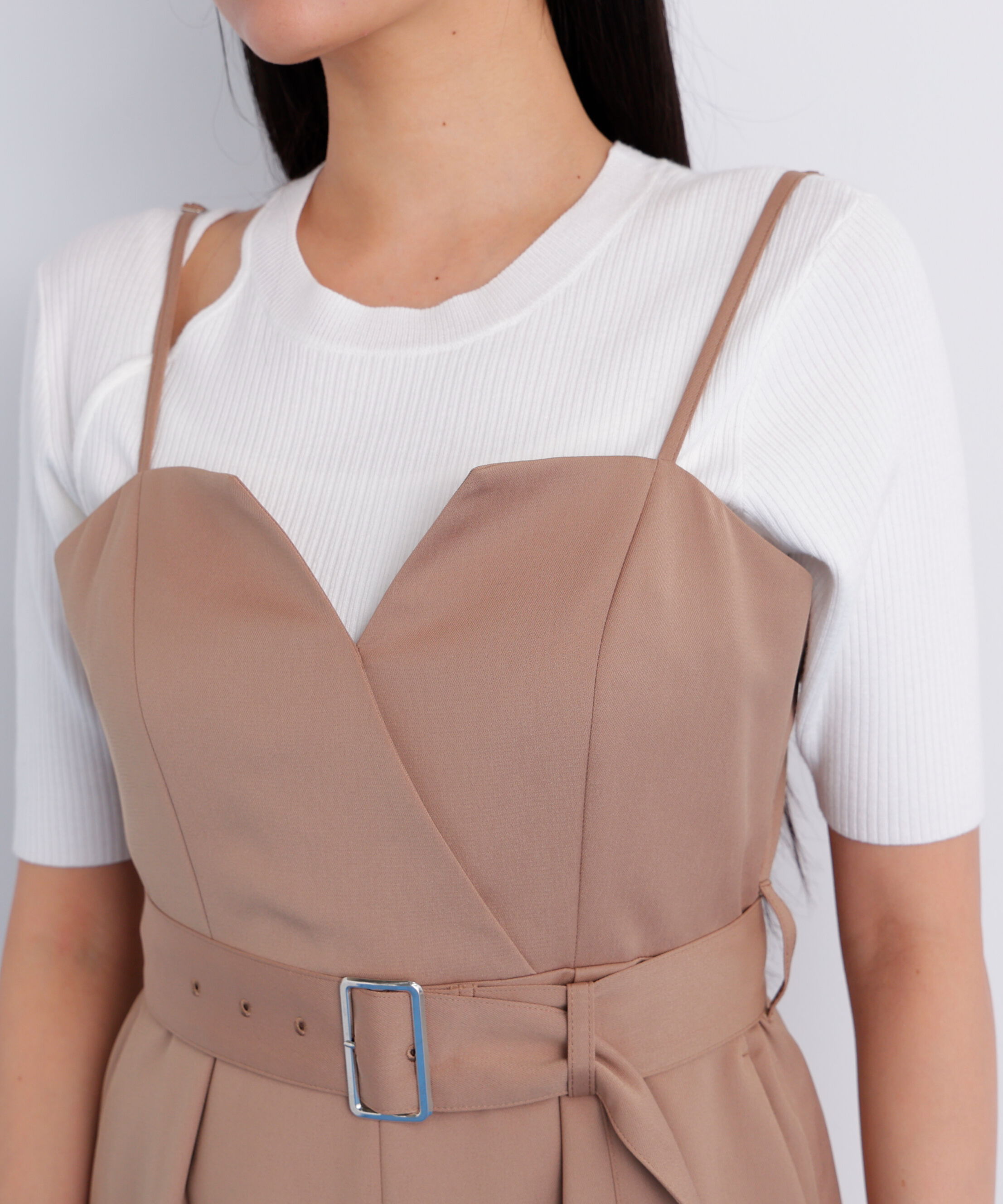  「ストラップジャンパースカート」|ワンピース|