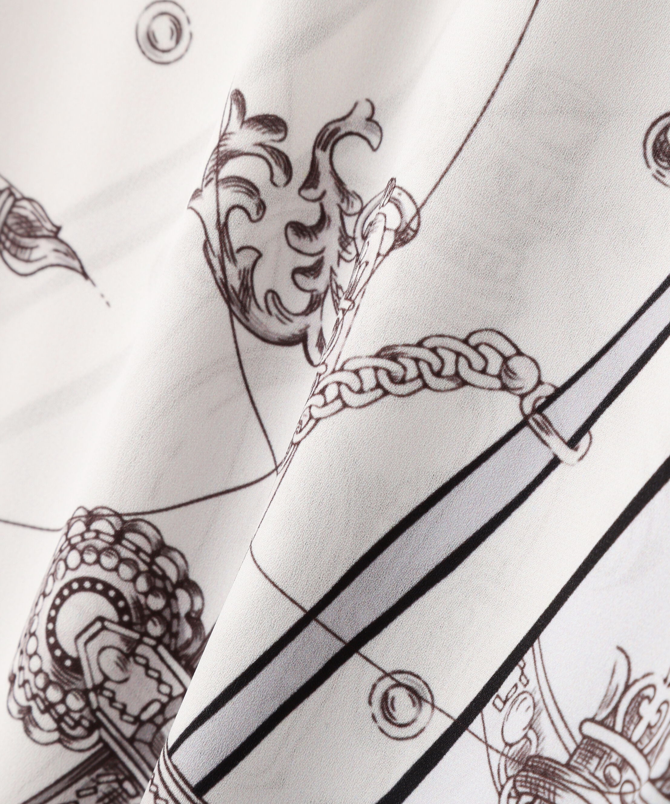  「バロックスカーフプリントワンピース」|ワンピース|