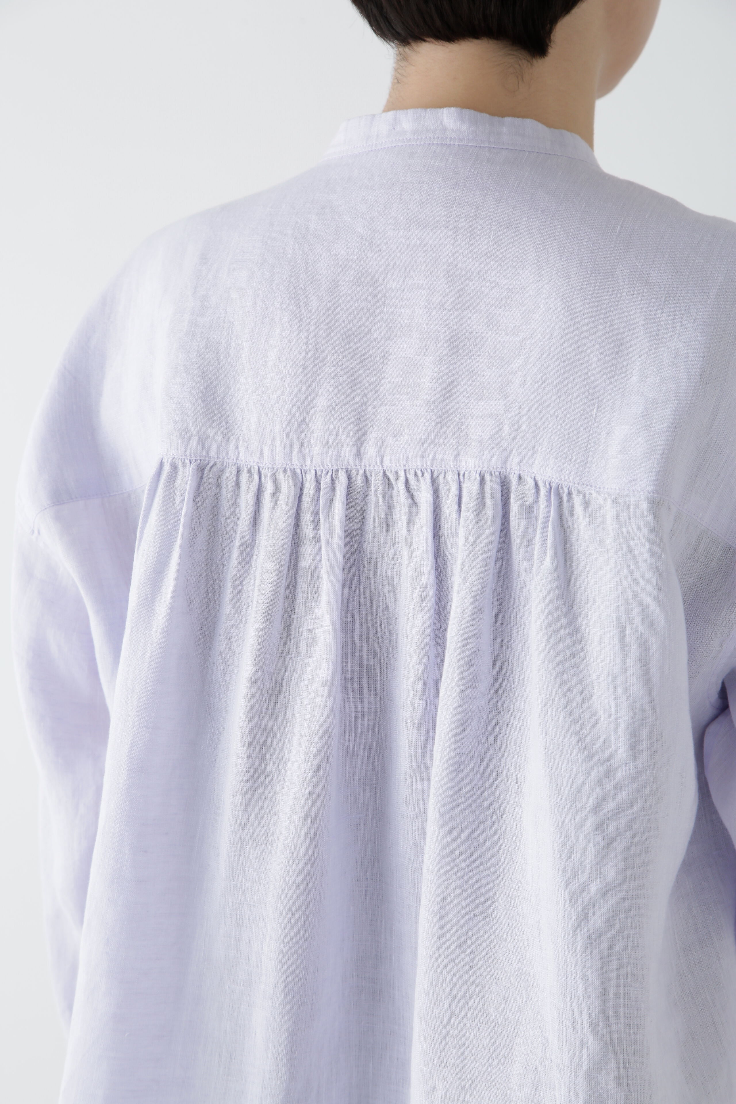  「◆ハードマンリネンバンドカラーシャツブラウス」|シャツ・ブラウス|