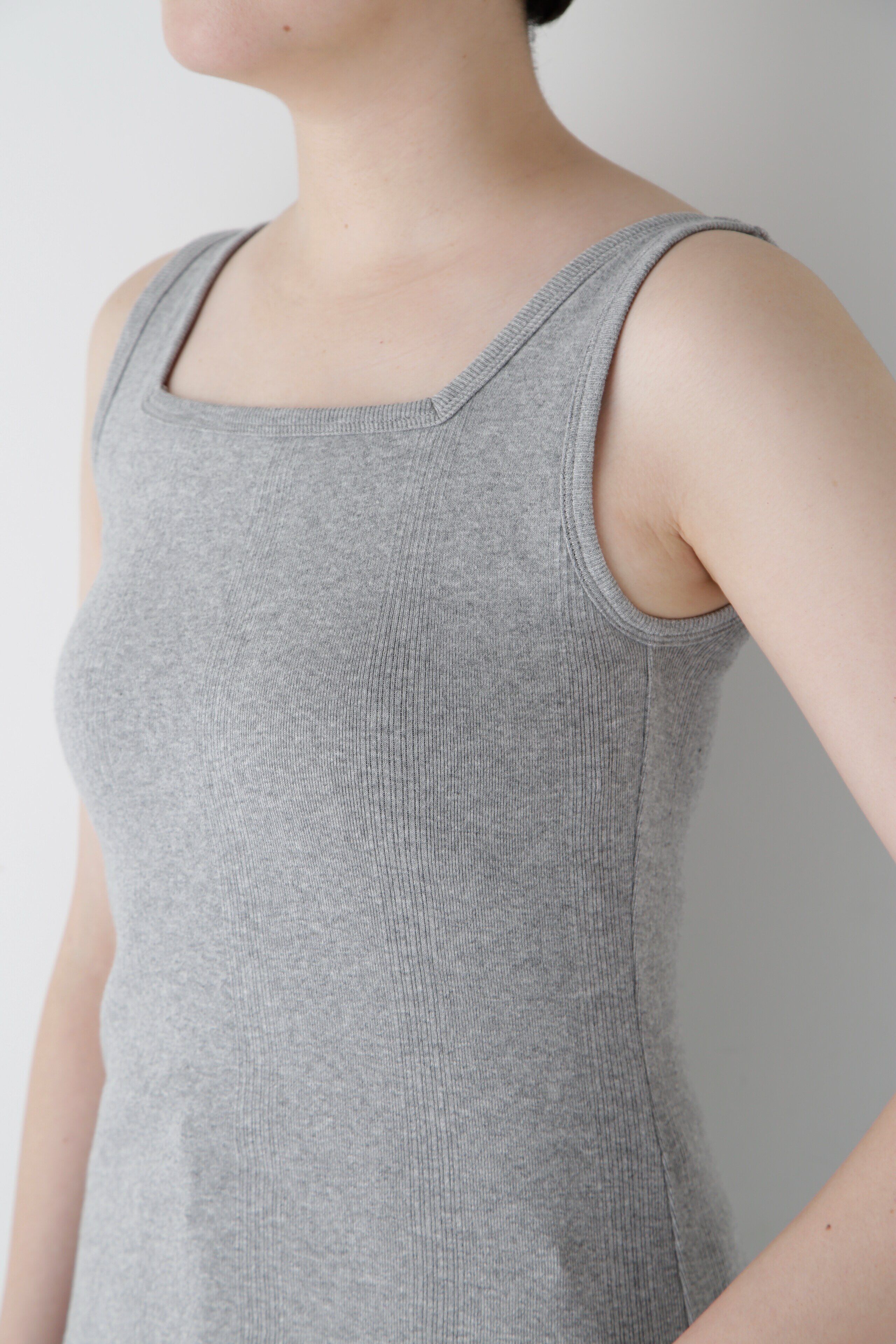  「◆カップ付きスクエアタンクトップ」|Tシャツ・カットソー|