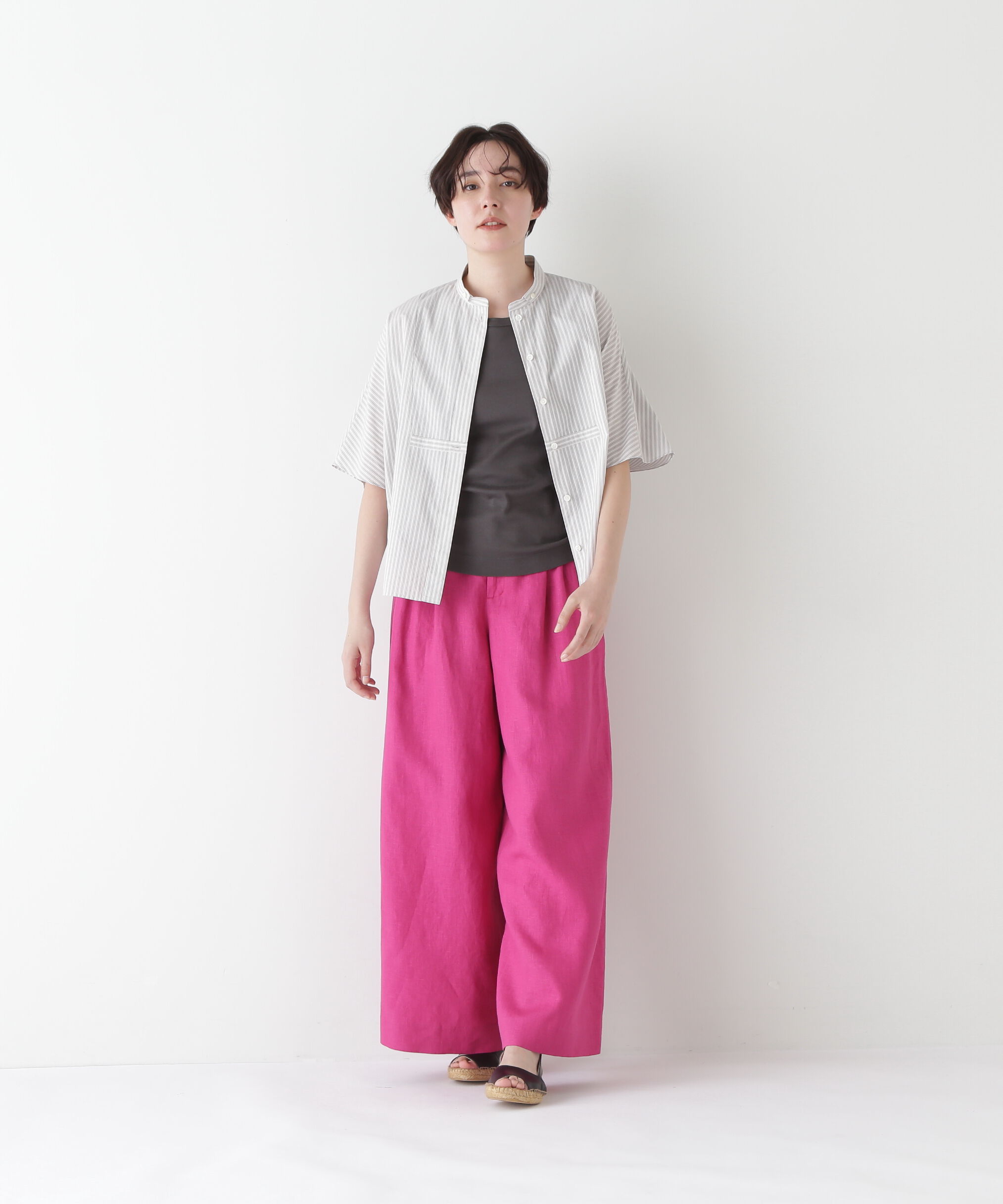  「◆リネンタック入りバギーパンツ」|その他|