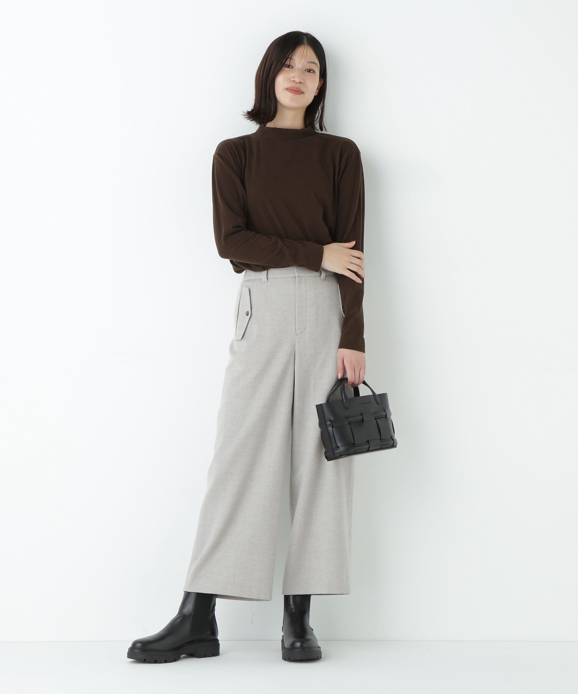  「≪ウォーム素材≫コットンウォームカットソー」|Tシャツ・カットソー|