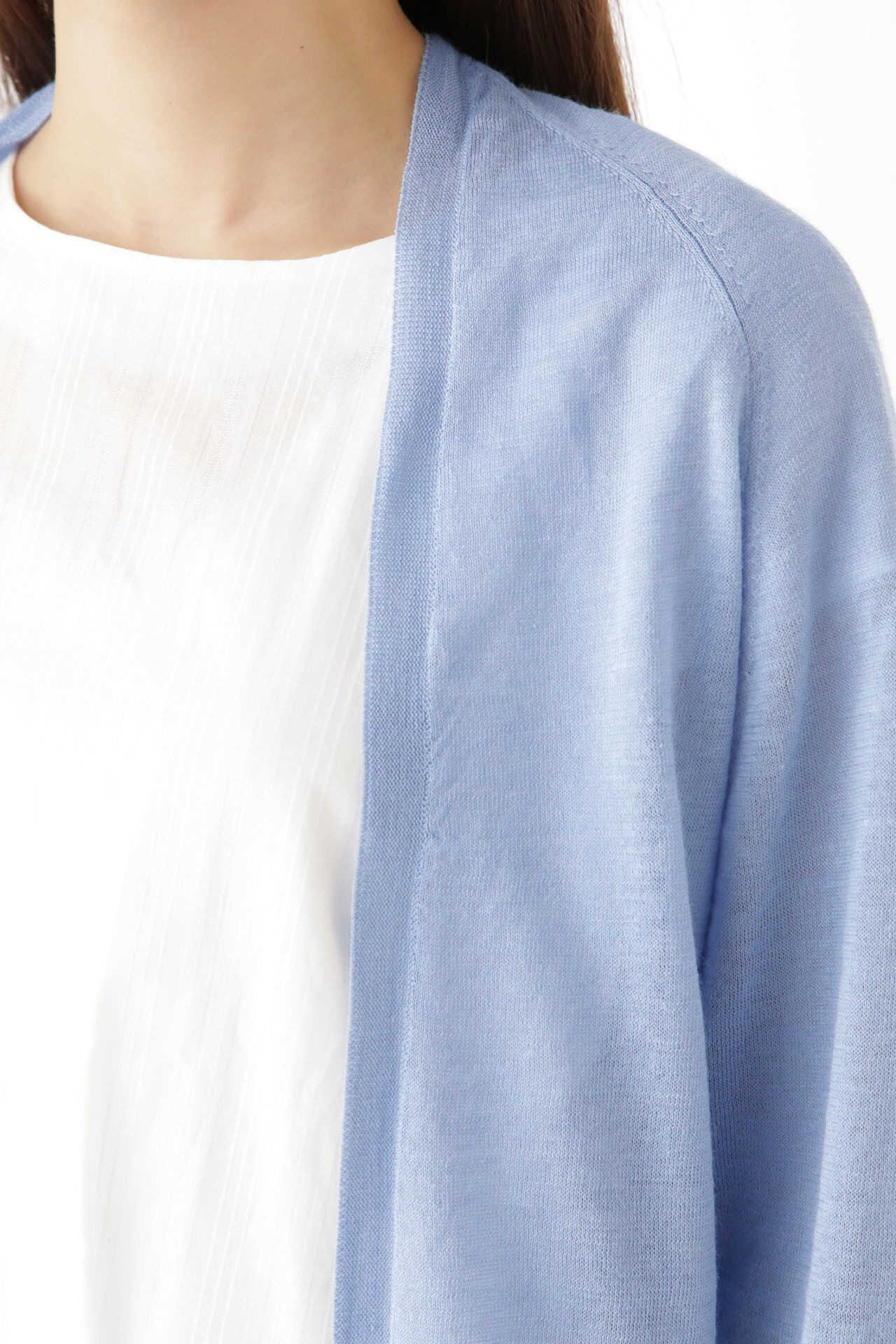  「ラミーハイゲージ長丈はおり」|ニット・セーター|