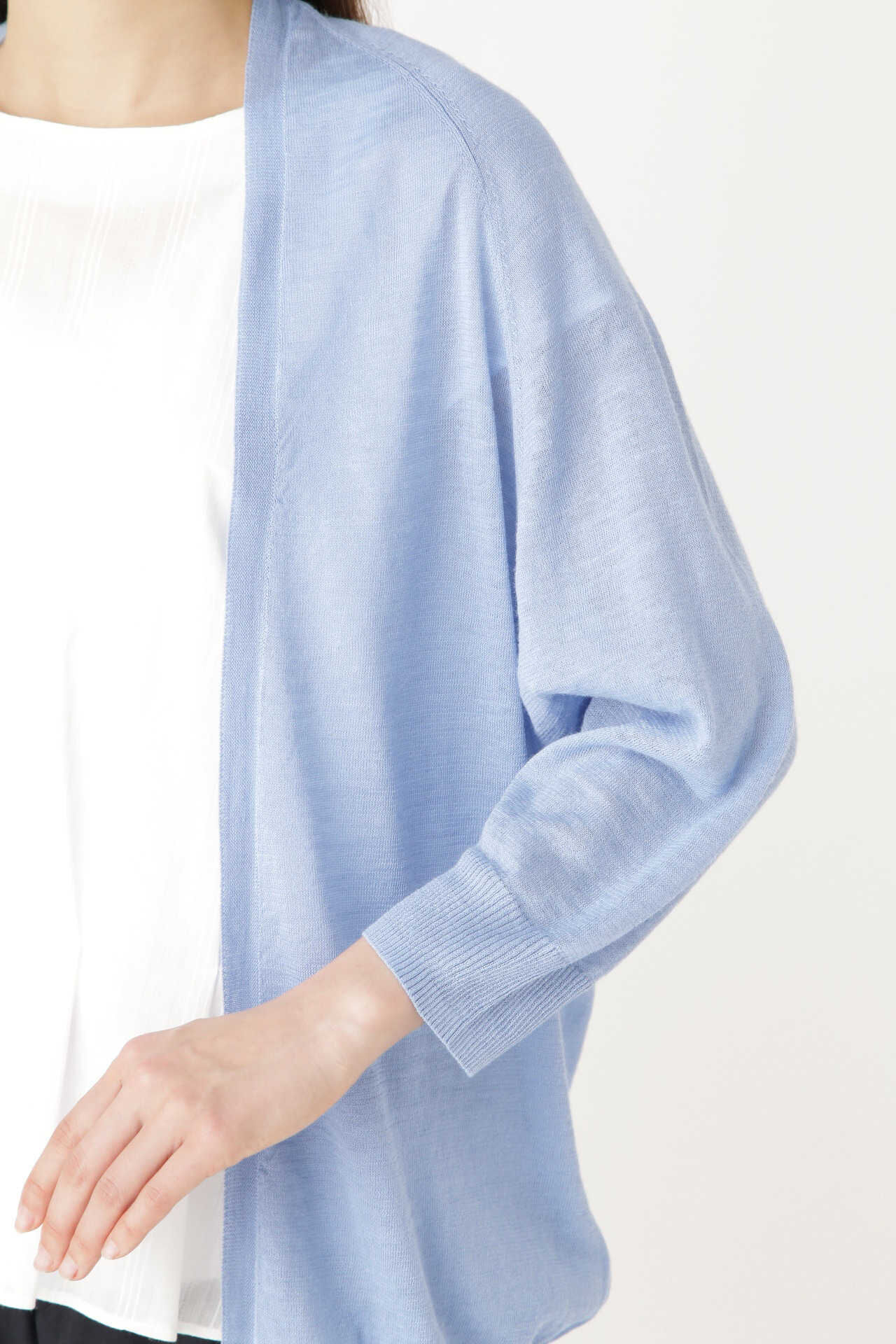  「ラミーハイゲージ長丈はおり」|ニット・セーター|