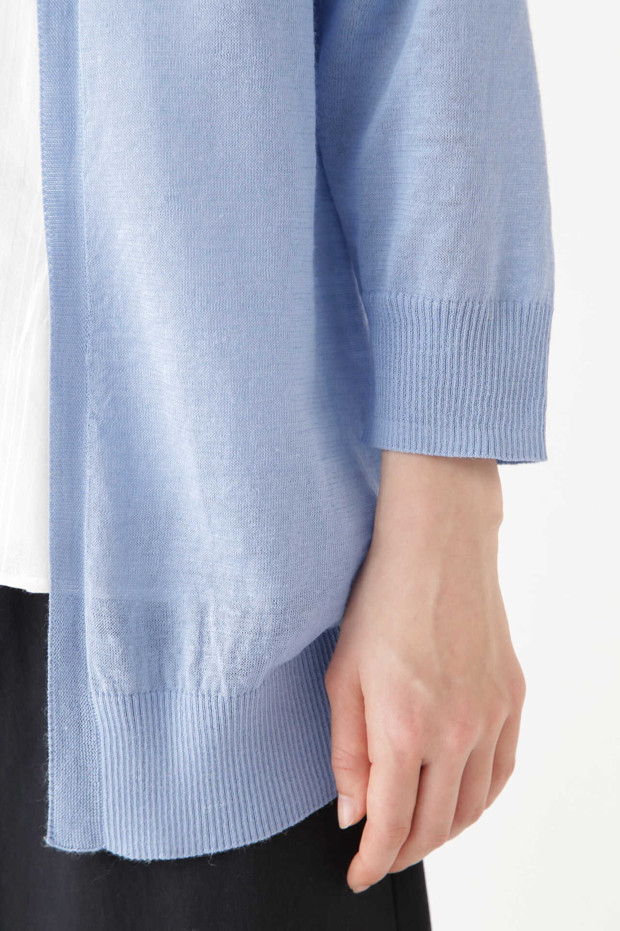  「ラミーハイゲージ長丈はおり」|ニット・セーター|