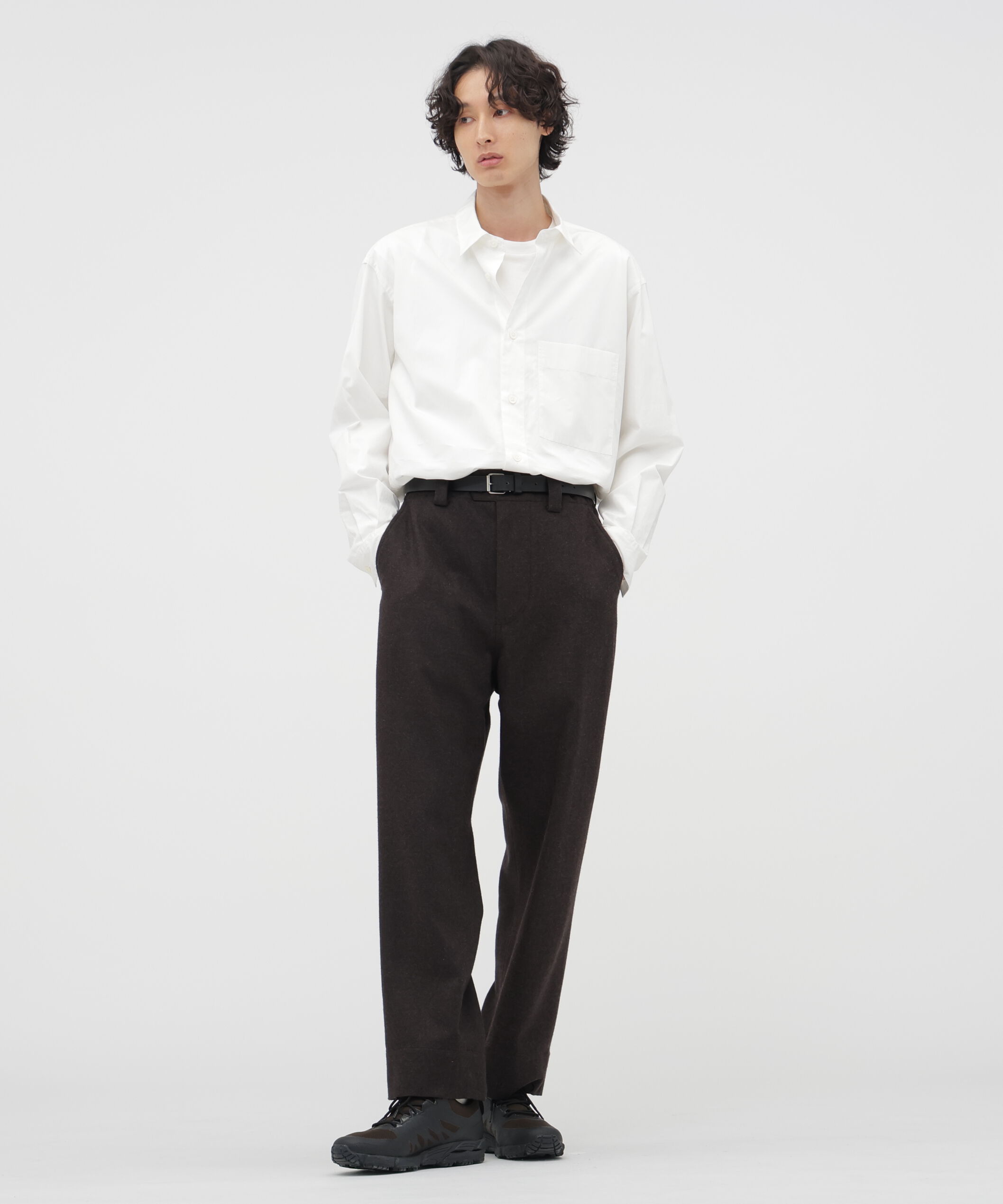 MARGARET HOWELL「FINE COMPACT COTTON POPLIN SHIRT」|シャツ・ブラウス|