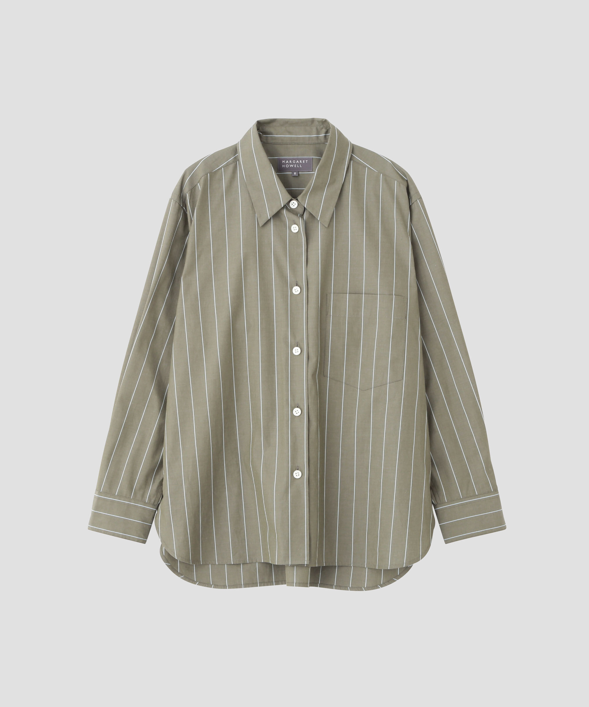  「WIDE STRIPE COTTON SHIRT」|シャツ・ブラウス|