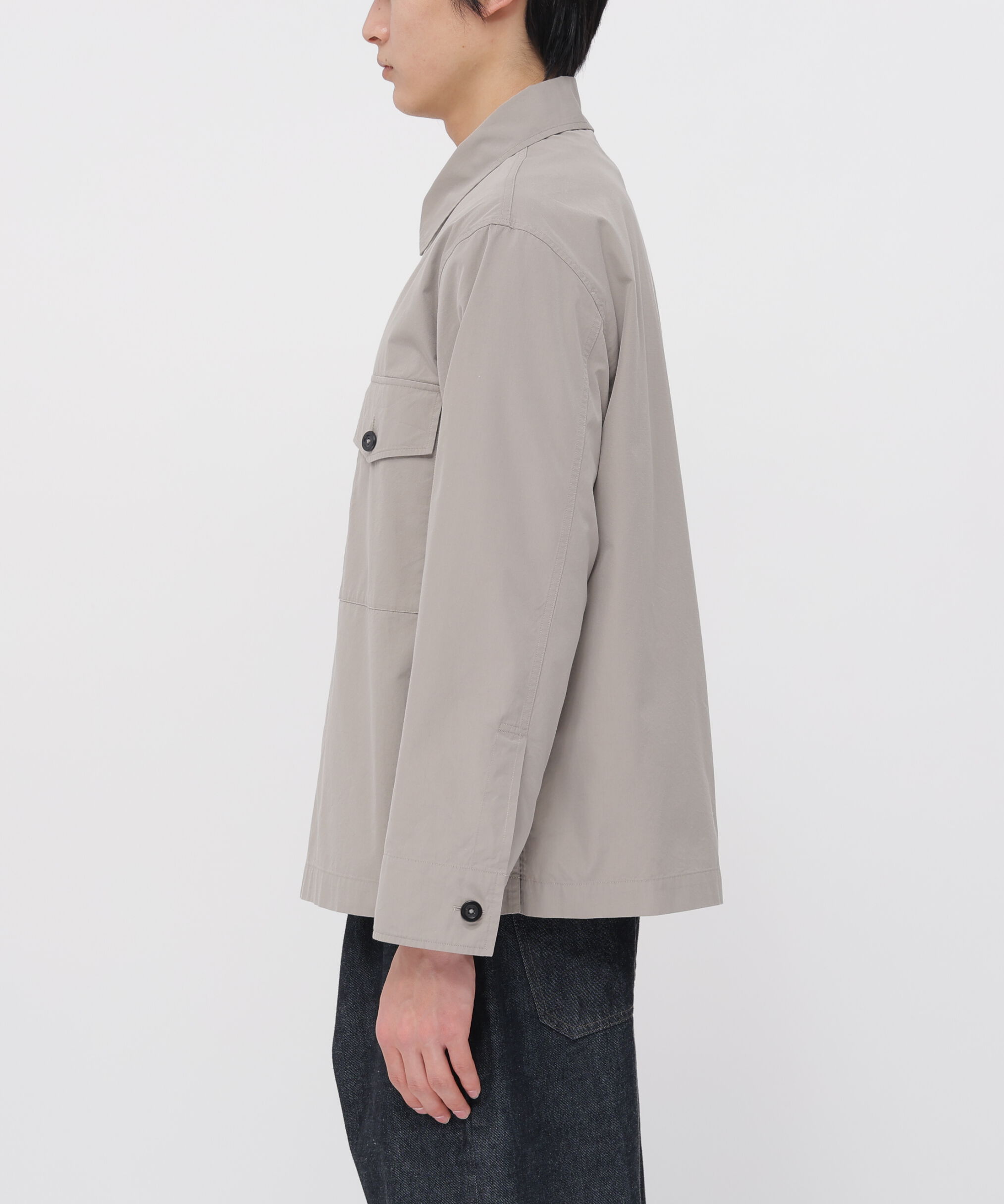 MARGARET HOWELL「COTTON SILK PLAINWEAVE BLOUSON」|ブルゾン・スタジャン|