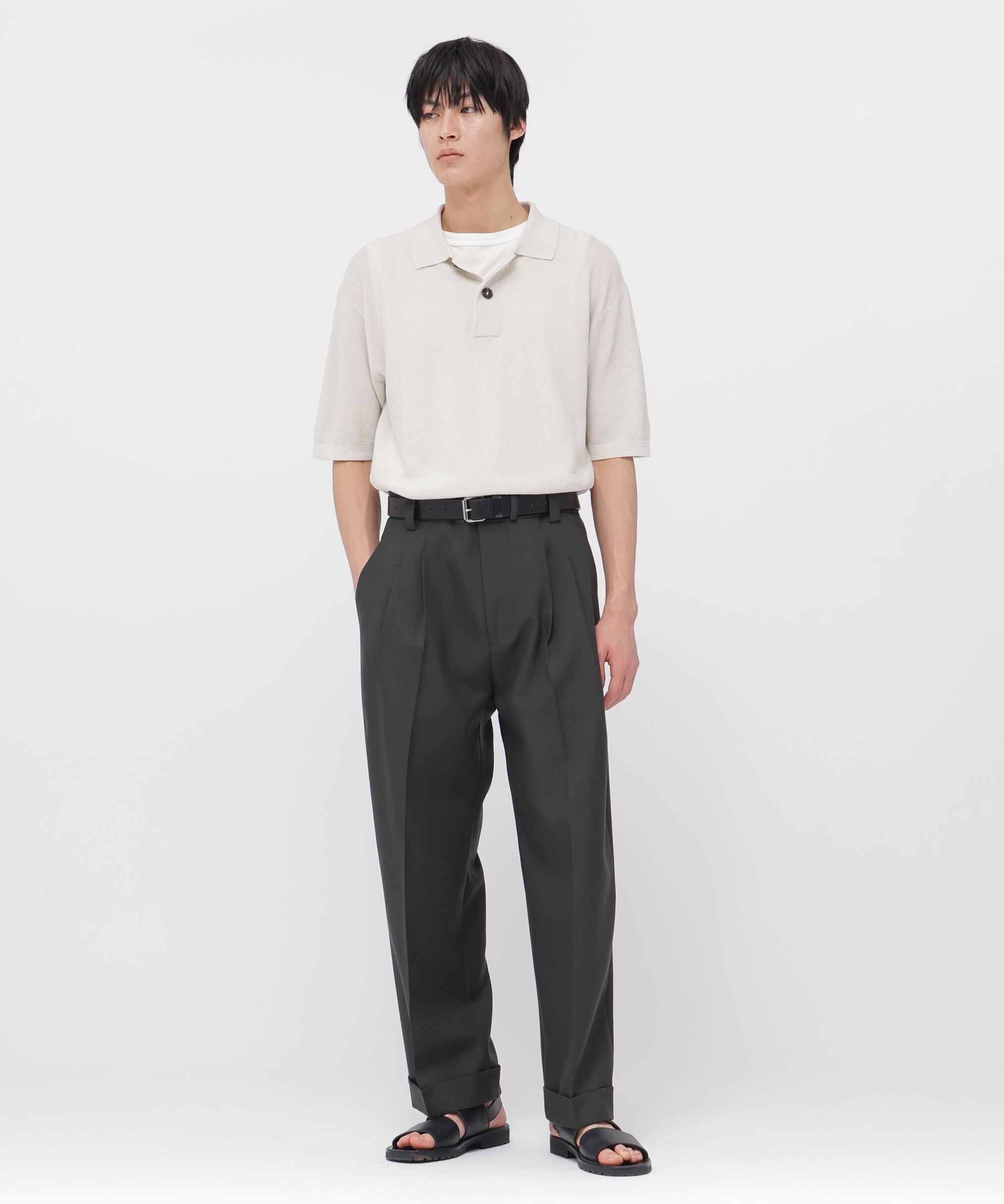 MARGARET HOWELL「COTTON RAMIE PIQUE KNITWEAR」|ニット・セーター|