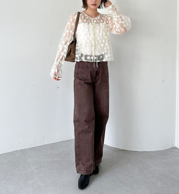 archives「２ｗａｙフラワーチュールブラウス」|シャツ・ブラウス|