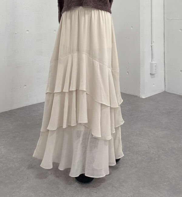 archives「ドットアソートフリルティアードスカート」|スカート|