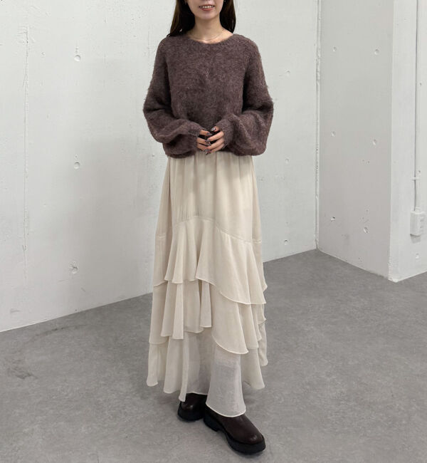 archives「ドットアソートフリルティアードスカート」|スカート|