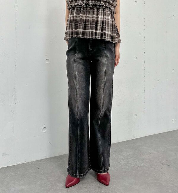 archives「オーバーダイタイトフレアストレッチデニム」|デニム|