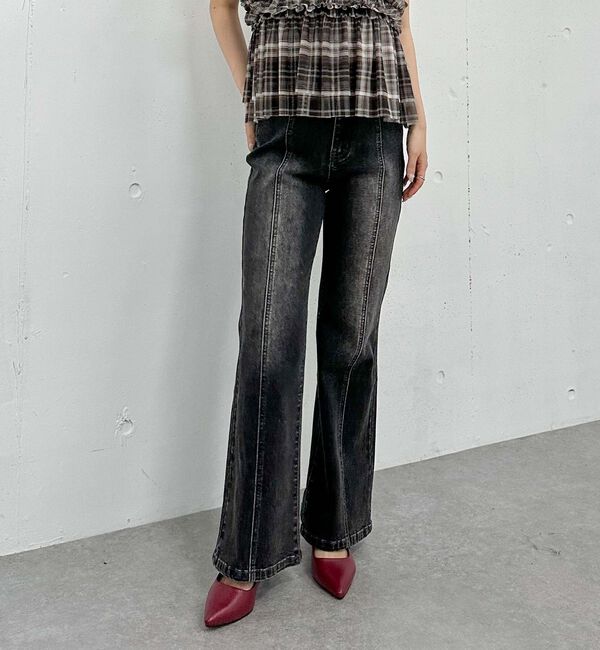 archives「オーバーダイタイトフレアストレッチデニム」|デニム|