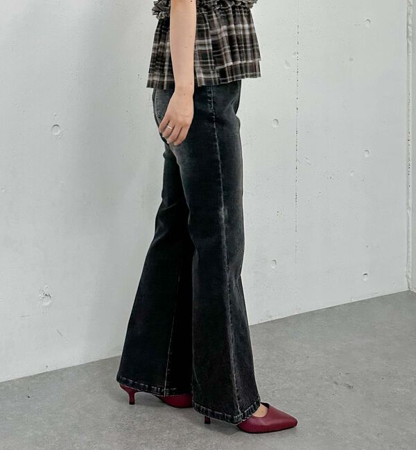 archives「オーバーダイタイトフレアストレッチデニム」|デニム|