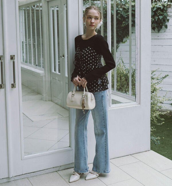 archives「オーバーダイタイトフレアストレッチデニム」|デニム|