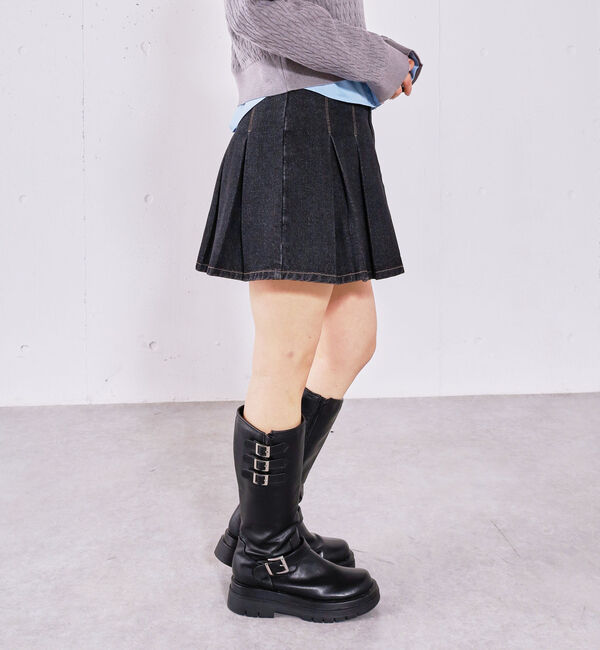 archives「デニムプリーツミニスカート」|スカート|