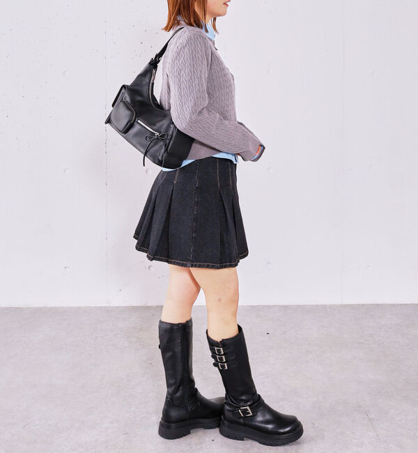 archives「デニムプリーツミニスカート」|スカート|