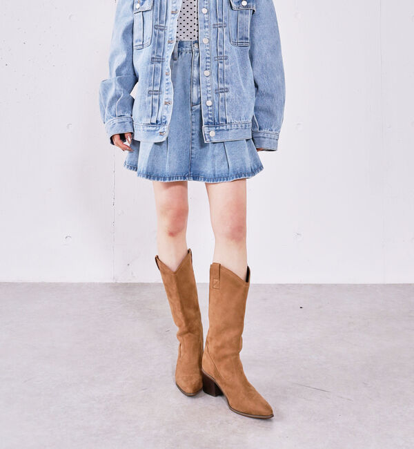 archives「デニムプリーツミニスカート」|スカート|