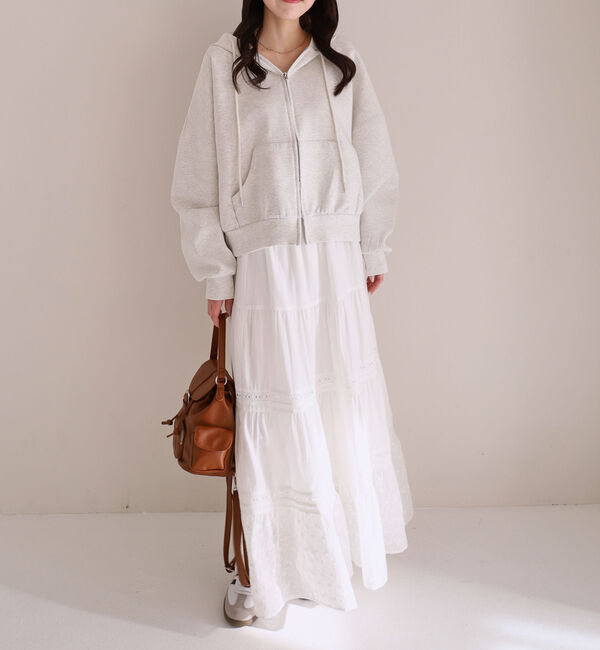 archives「コットンレースティアードスカート」|スカート|