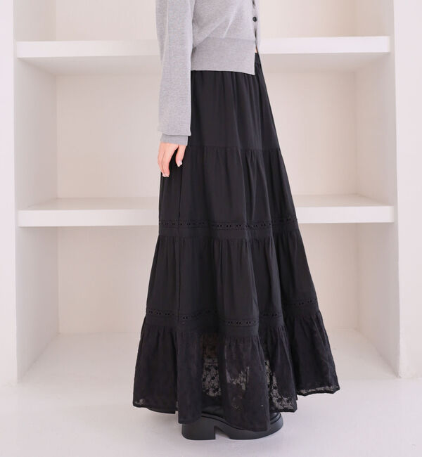 archives「コットンレースティアードスカート」|スカート|