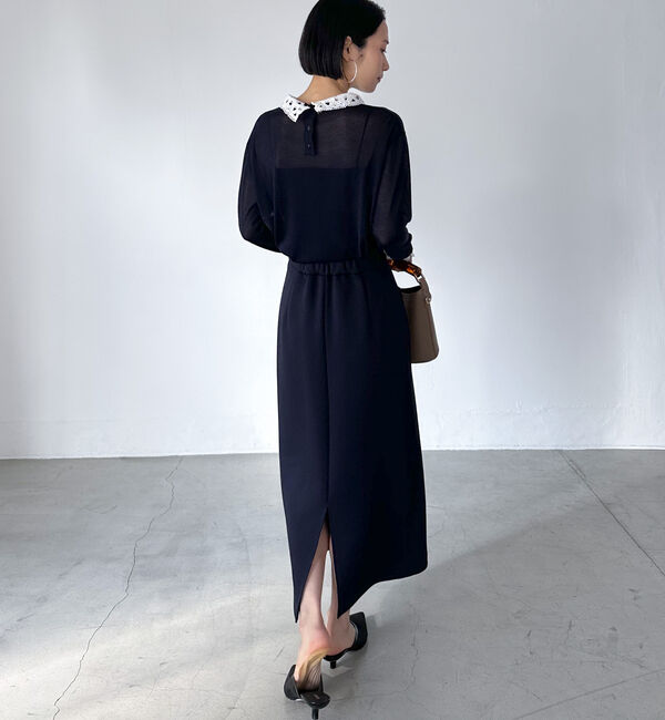 Doux archives「レースカラーニット」|ニット・セーター|