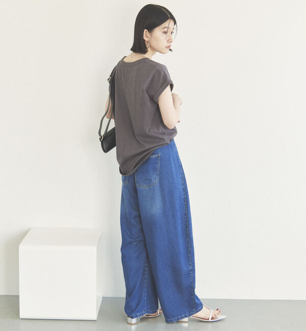 Doux archives「&rsquo;ソフトデニムワイドタックパンツ&rsquo;」|チノ|