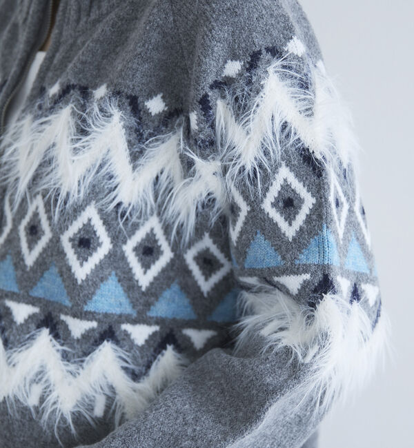 Doux archives「ノルディック柄ジャガードニットジャケット」|ニット・セーター|