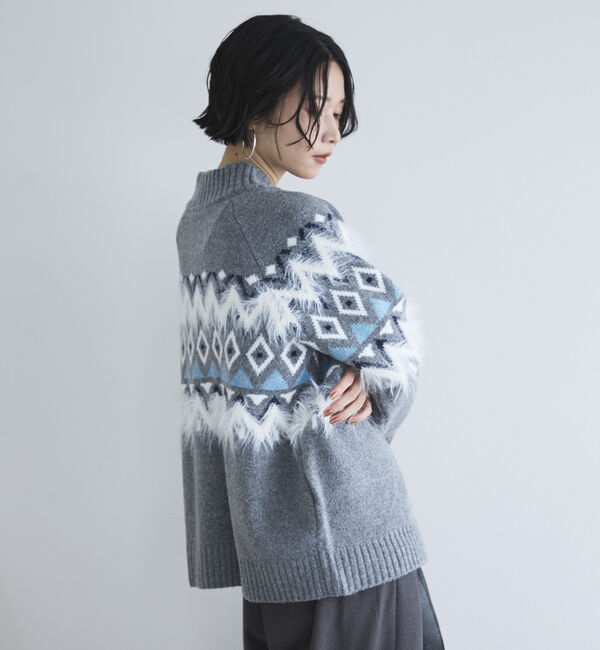 Doux archives「ノルディック柄ジャガードニットジャケット」|ニット・セーター|