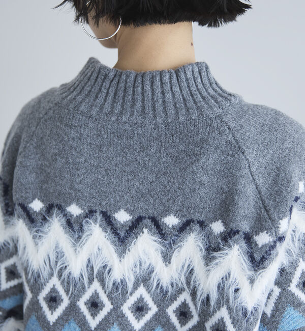 Doux archives「ノルディック柄ジャガードニットジャケット」|ニット・セーター|