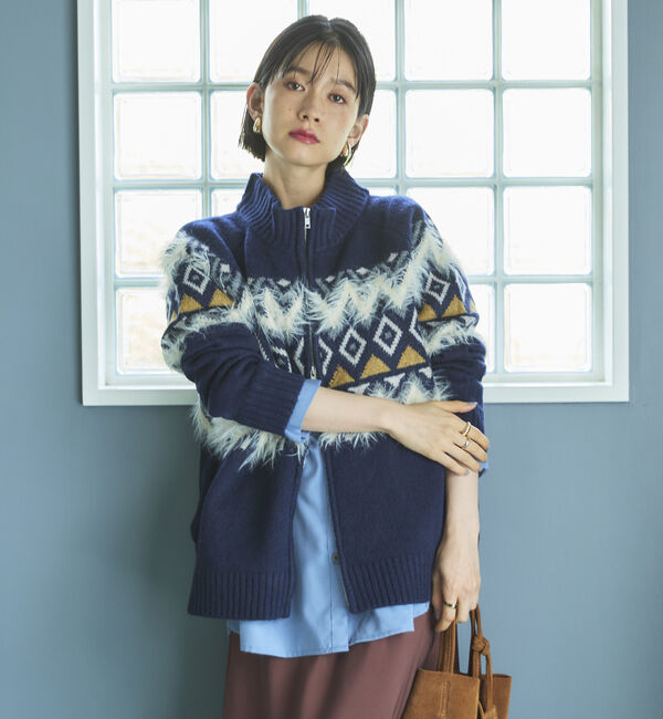 Doux archives「ノルディック柄ジャガードニットジャケット」|ニット・セーター|