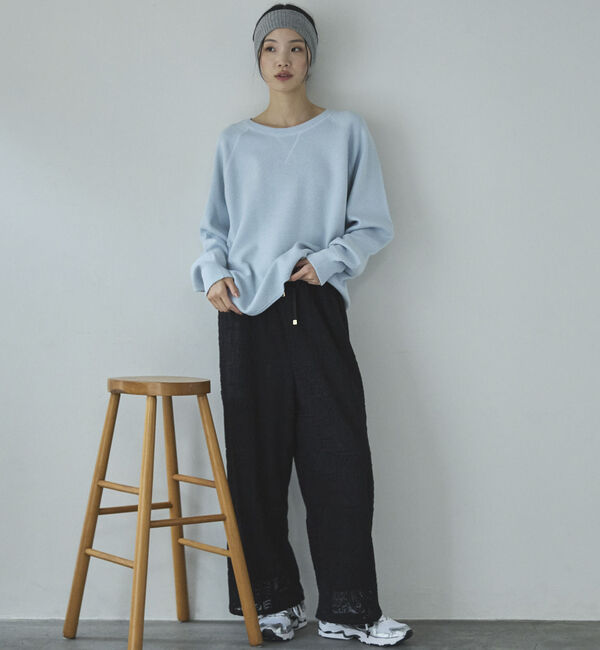 Doux archives「ラメ混スウェットライクニット」|ニット・セーター|