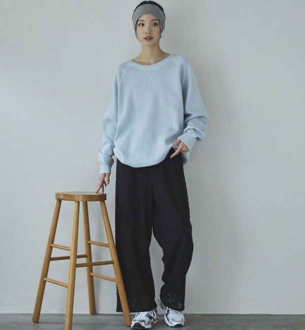Doux archives「ラメ混スウェットライクニット」|ニット・セーター|