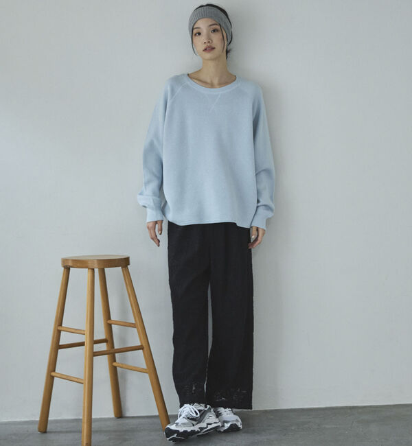 Doux archives「ラメ混スウェットライクニット」|ニット・セーター|