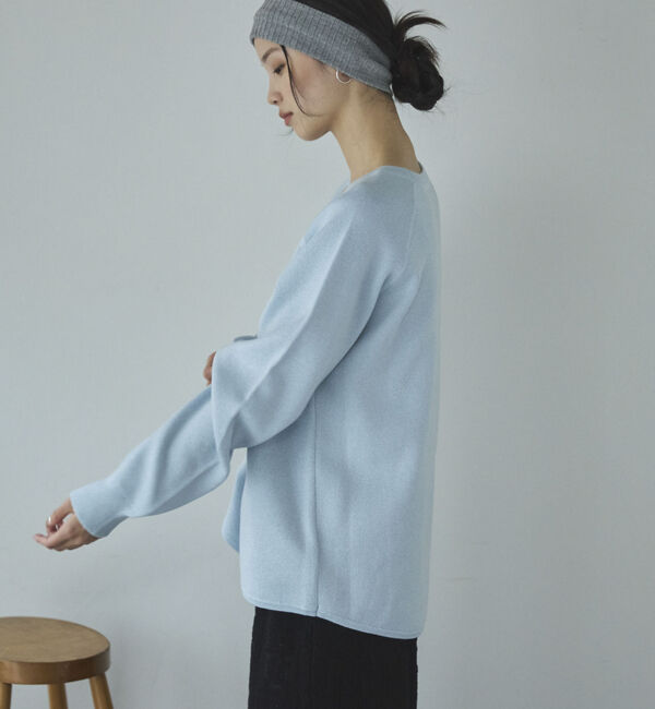 Doux archives「ラメ混スウェットライクニット」|ニット・セーター|